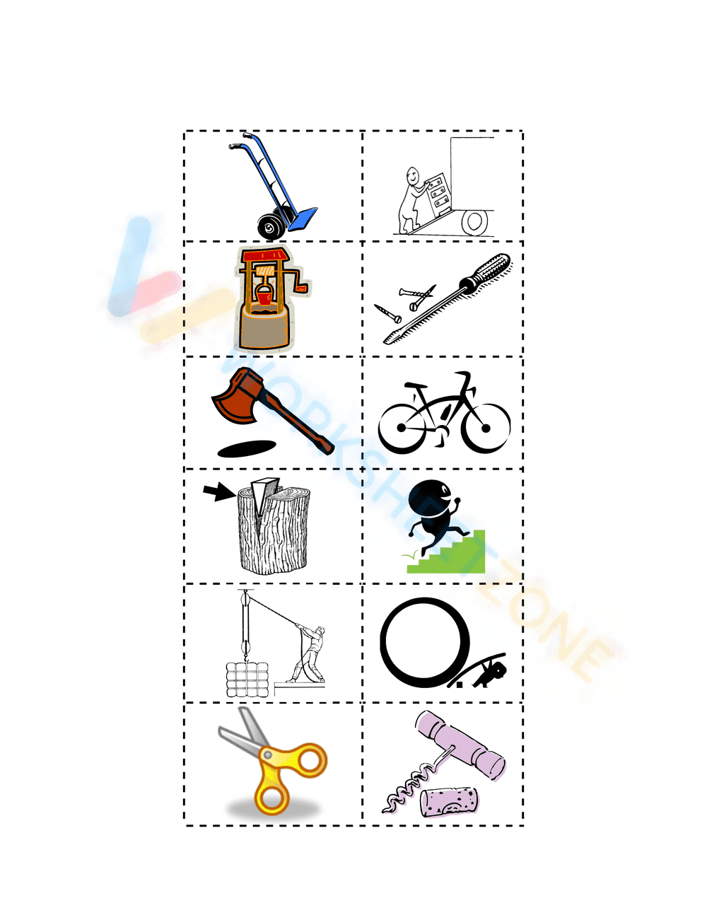 Simple Machines Sort Worksheet | Grade 2 Essential - Page 5