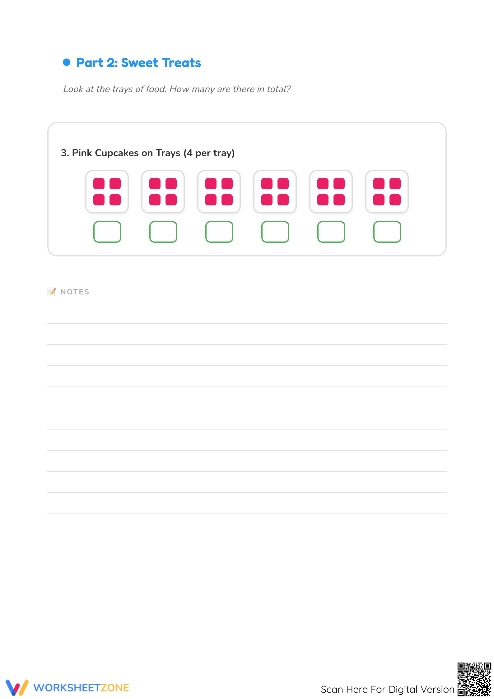Grade 2 Skip Counting by 4s — Printable No-Prep Worksheet - Page 2