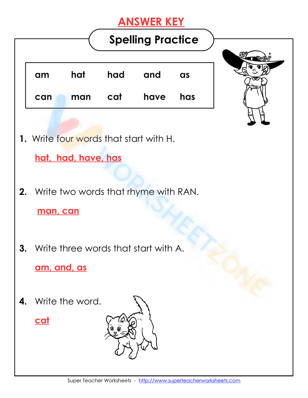 spelling worksheets 4 - Page 2