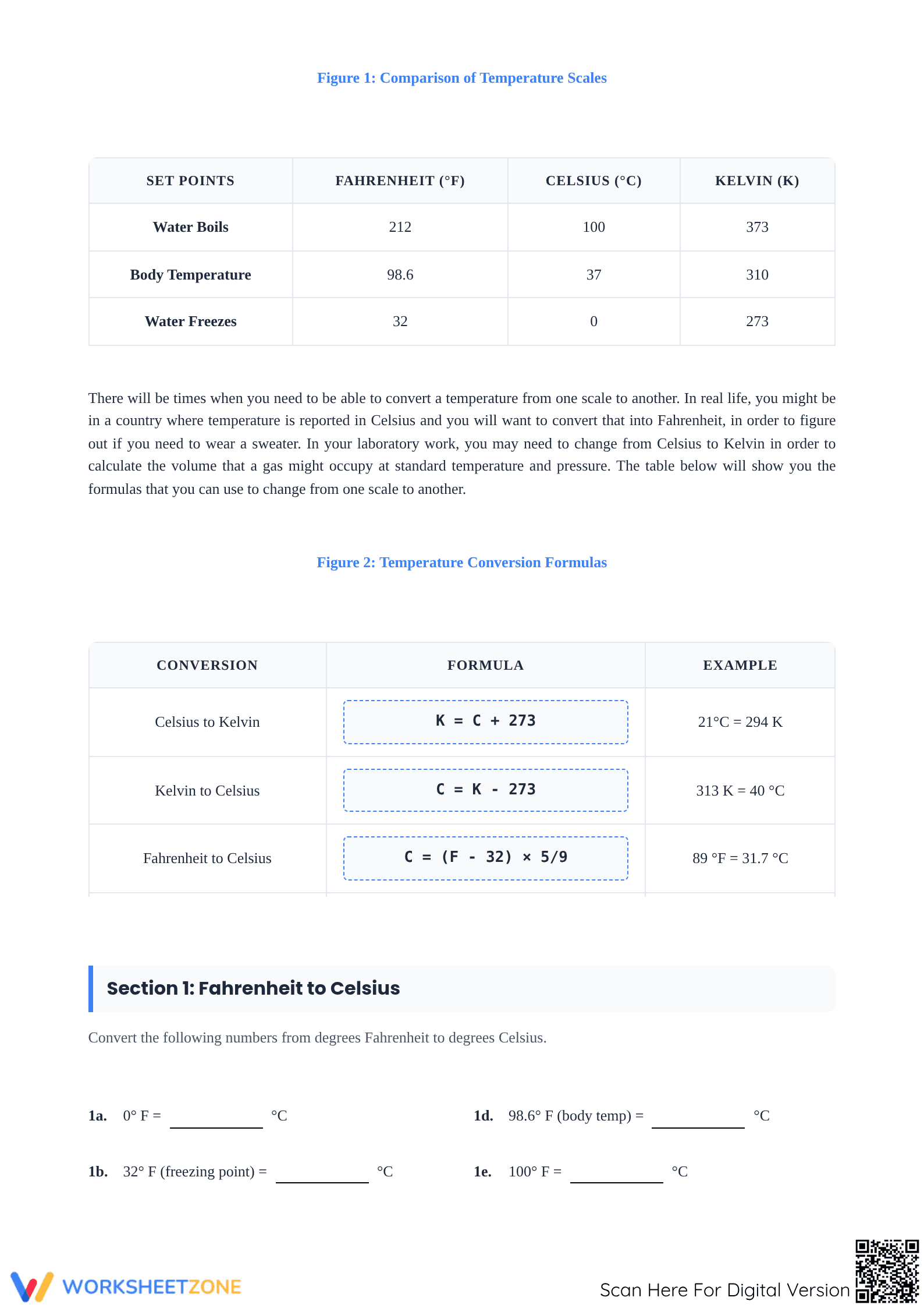 Essential Temperature Conversion Worksheet: High School Science - Page 2