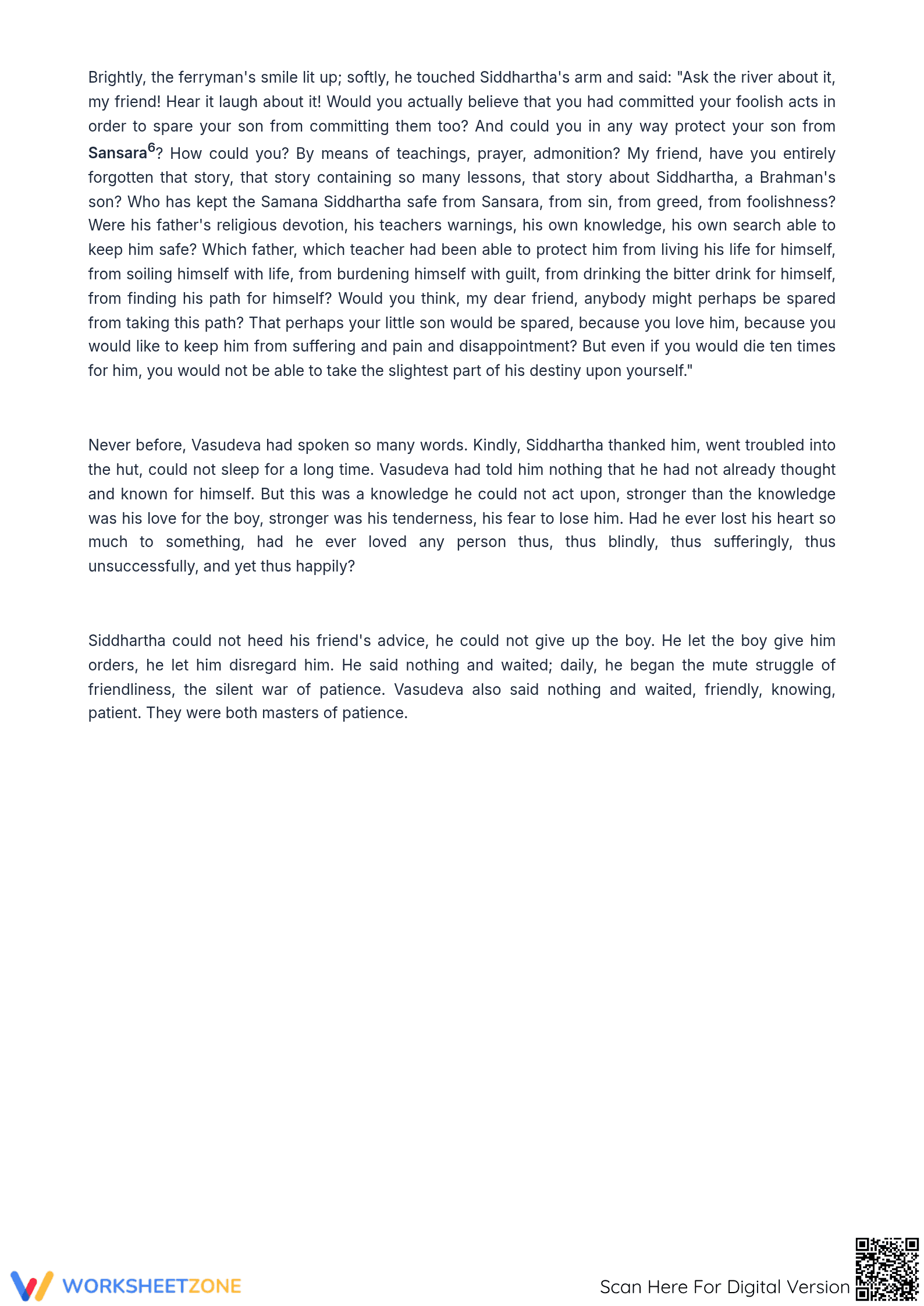 The Son by Hermann Hesse Worksheet | Grade 8 Essential - Page 4