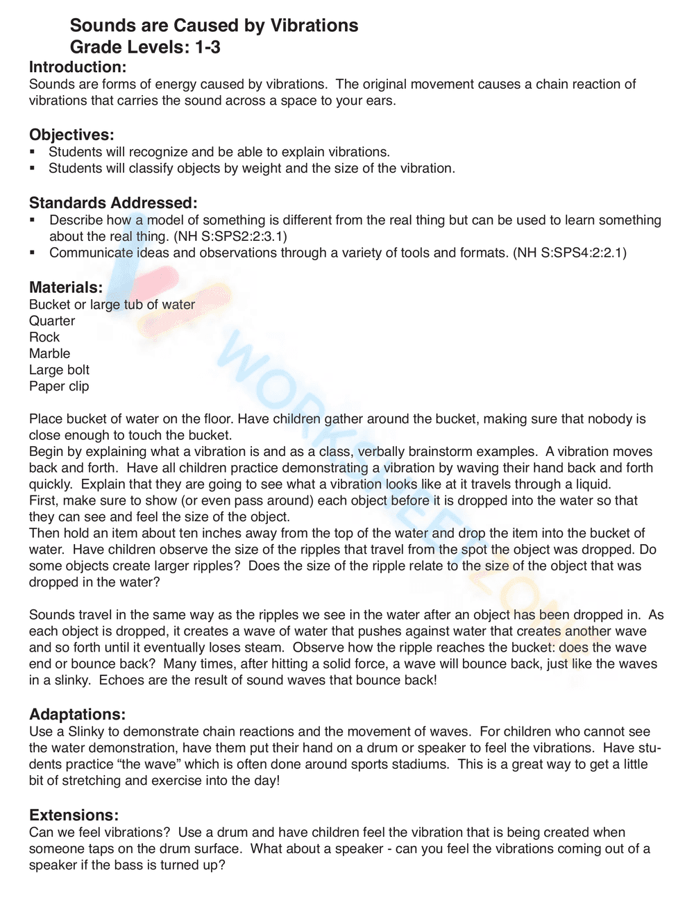 Essential Sound Waves & Vibrations Guide | Grade 1 Science - Page 3