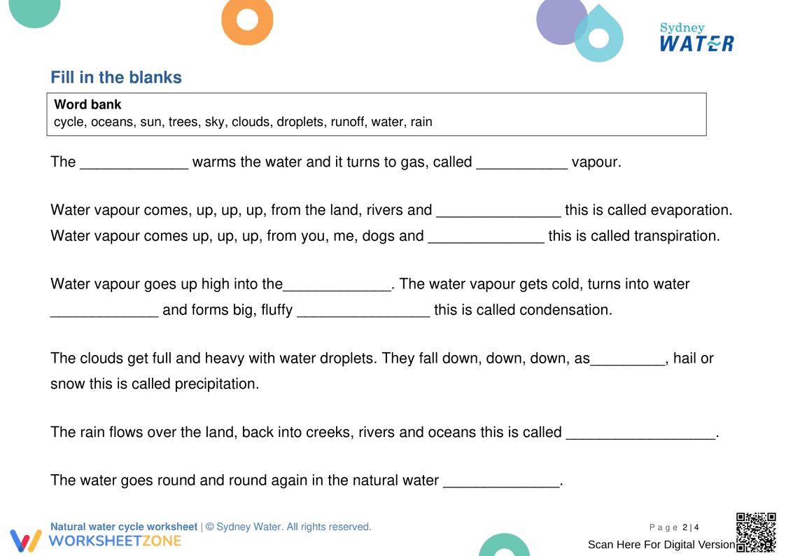 Essential Water Cycle Pack | Grade 2 Science Printable - Page 3
