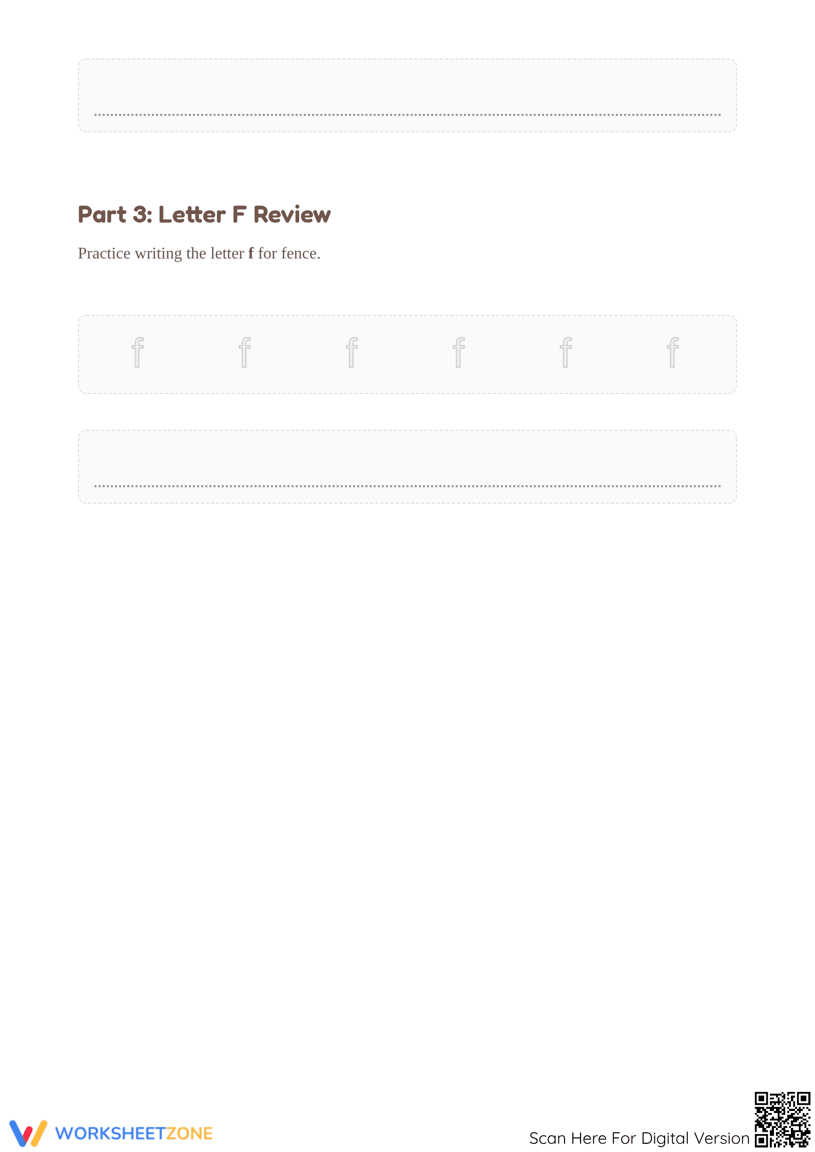 Letter F Tracing Worksheet | Essential Grade K-2 Phonics - Page 2