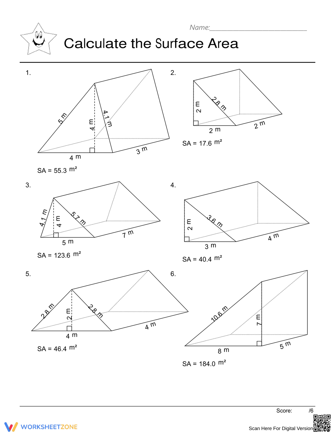 Learn About Triangular Prisms in this Worksheet - Page 2