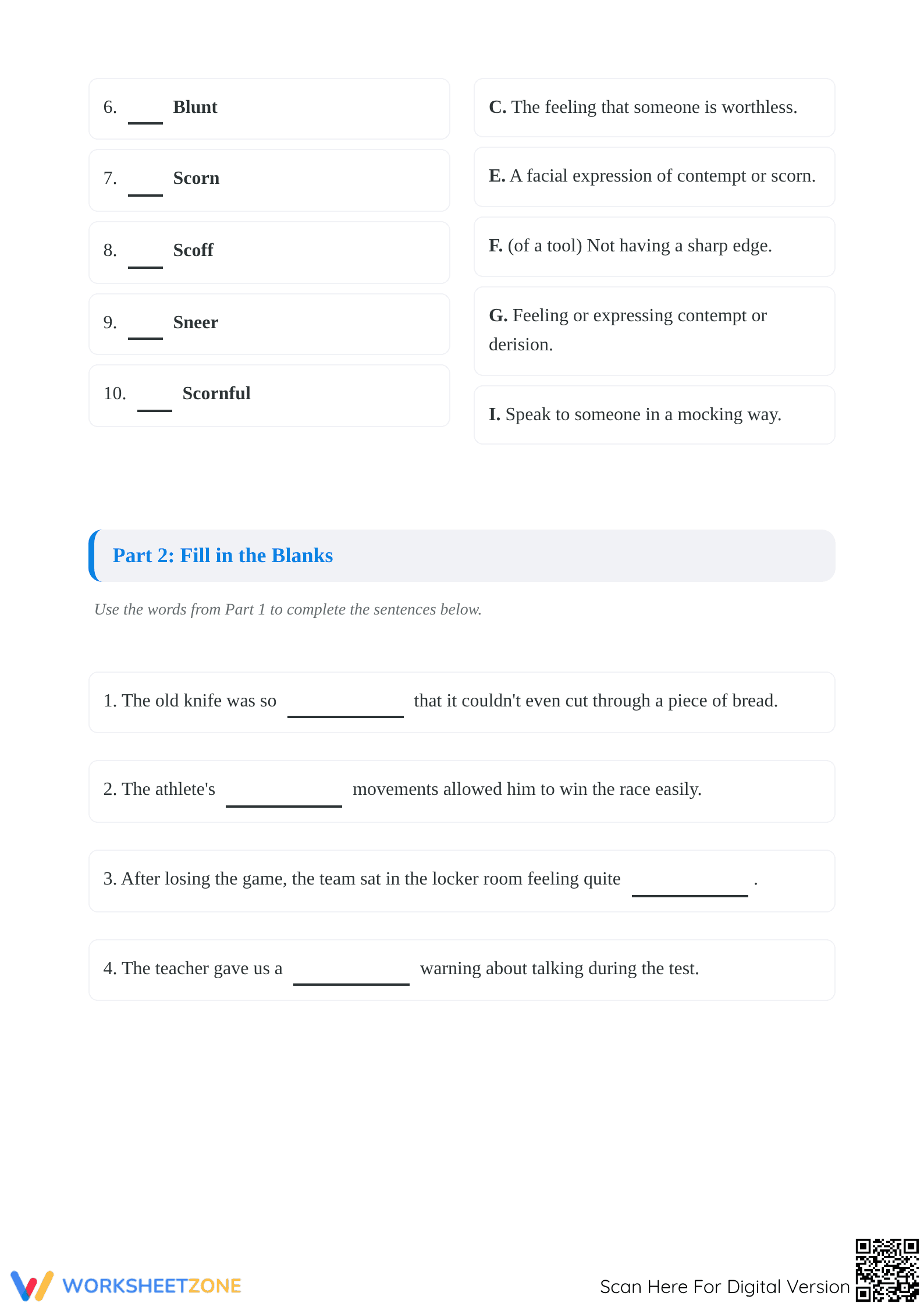 Vocabulary Mastery Worksheet | Grade 4-6 Essential - Page 2