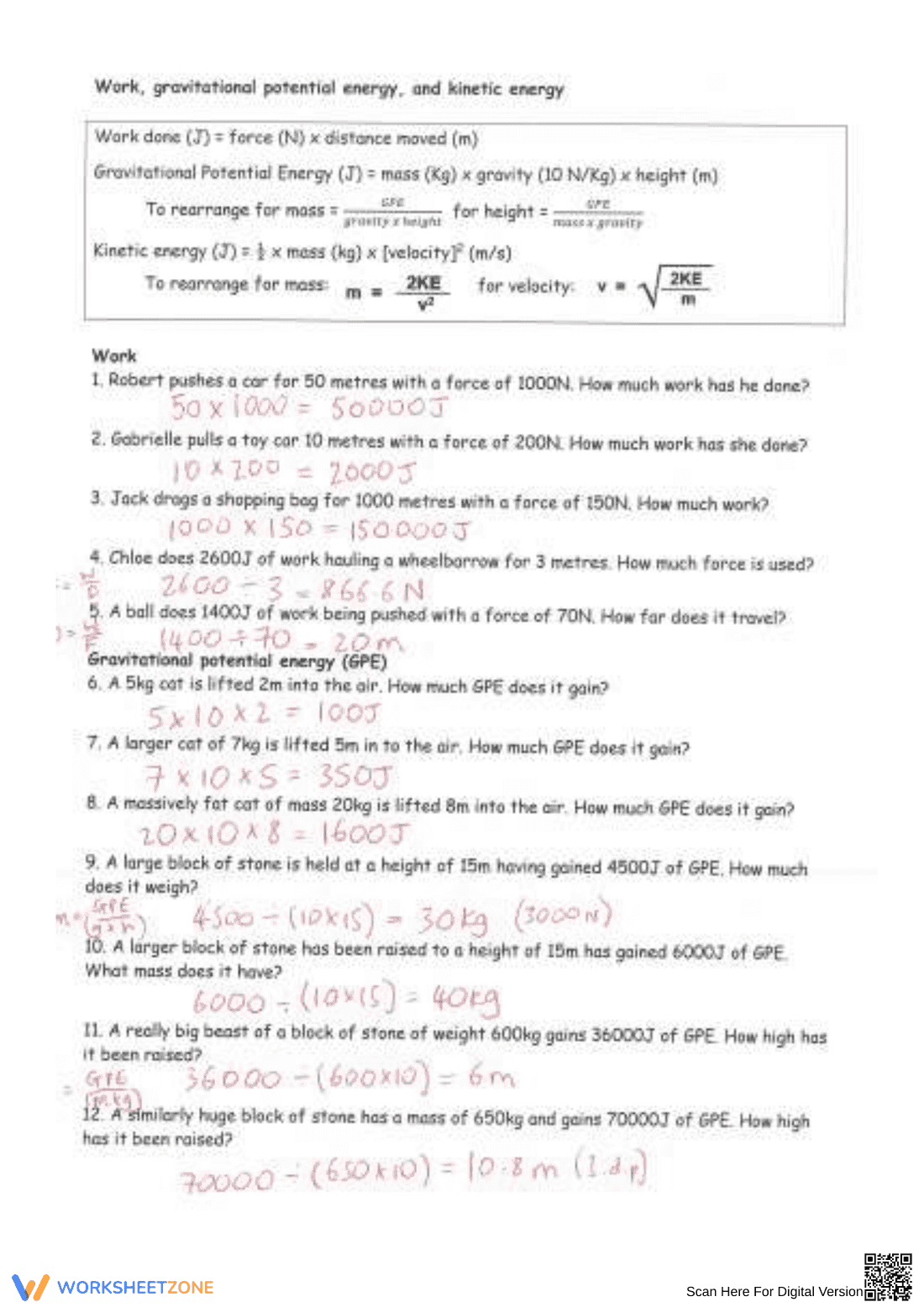 Explore Kinetic and Potential Energy with Examples - Page 3