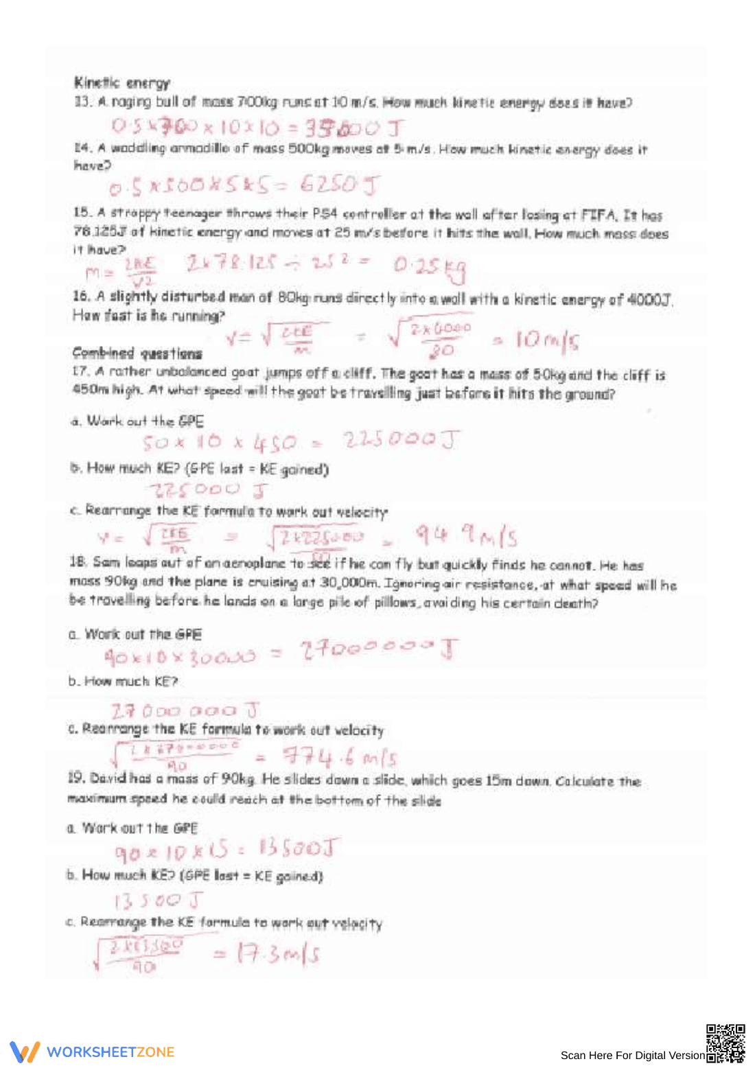 Explore Kinetic and Potential Energy with Examples - Page 4