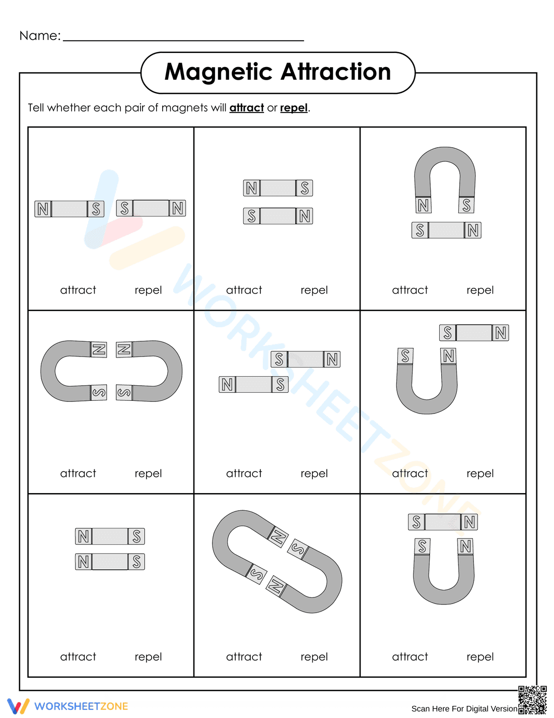 Magnetic Attraction Worksheet | Grade 5-9 Essential - Page 2