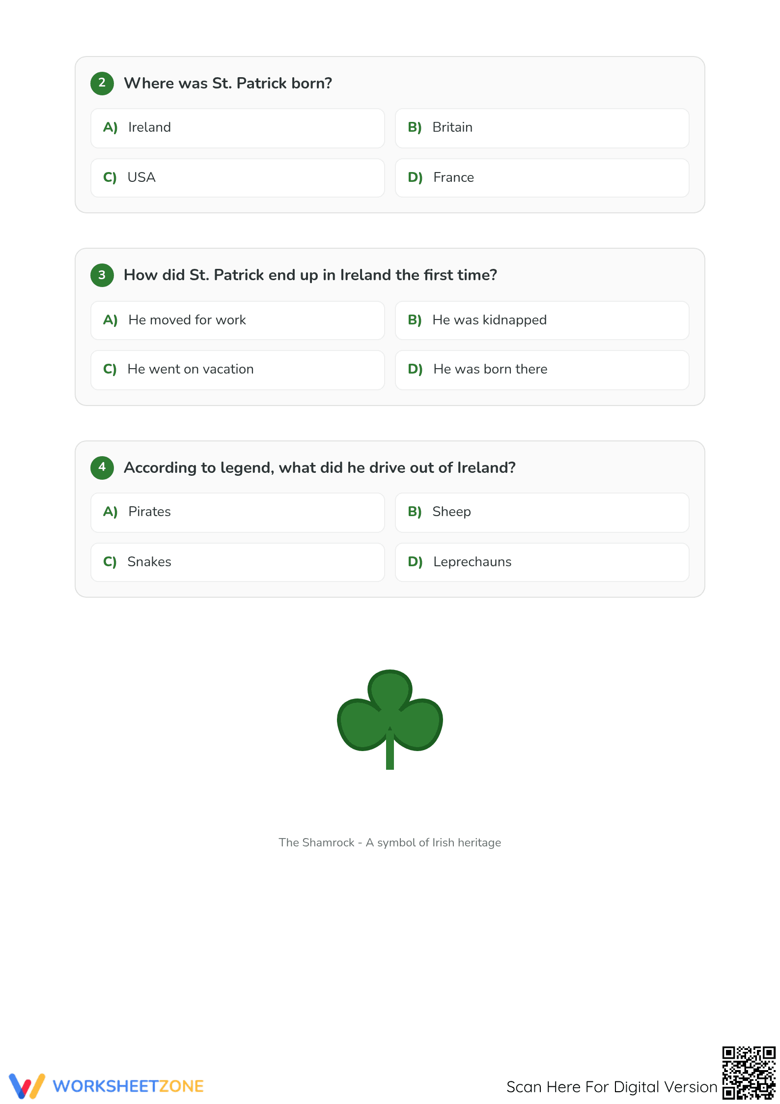 St. Patrick's Day Reading Guide | Grade 3 Essential - Page 2