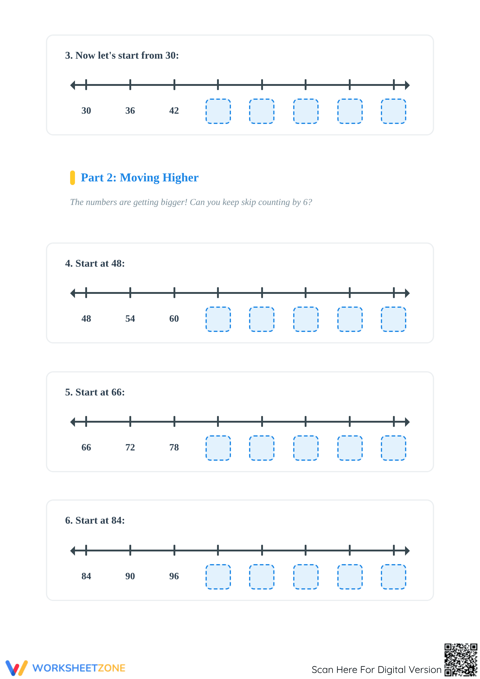 Skip Counting by 6s Worksheet | Grade 2 Essential Math - Page 2