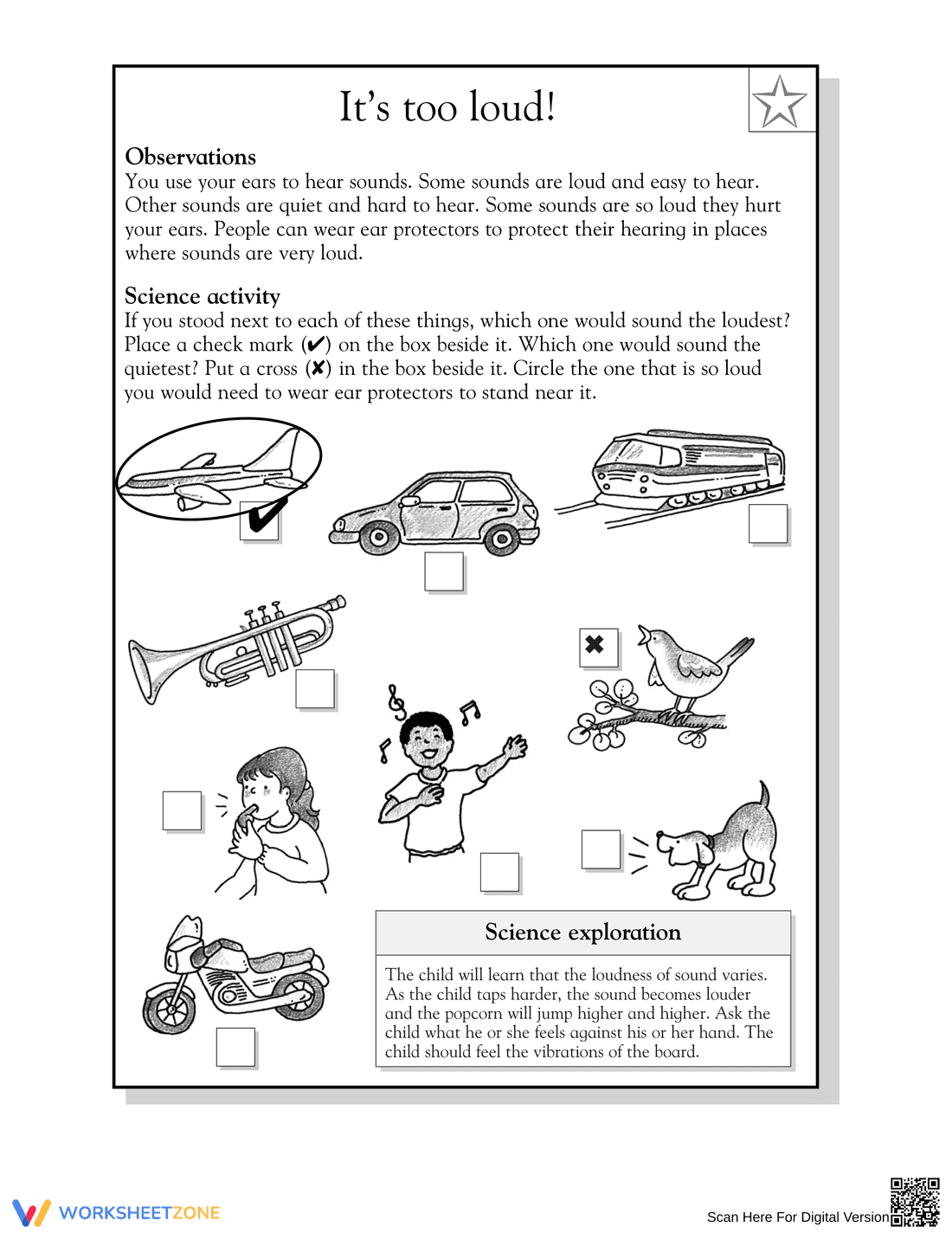 Loud and Soft Sounds Worksheet | Grade 1 Essential - Page 2