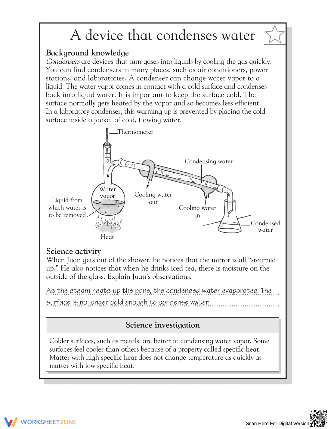 Condensation Science Worksheet - Page 2