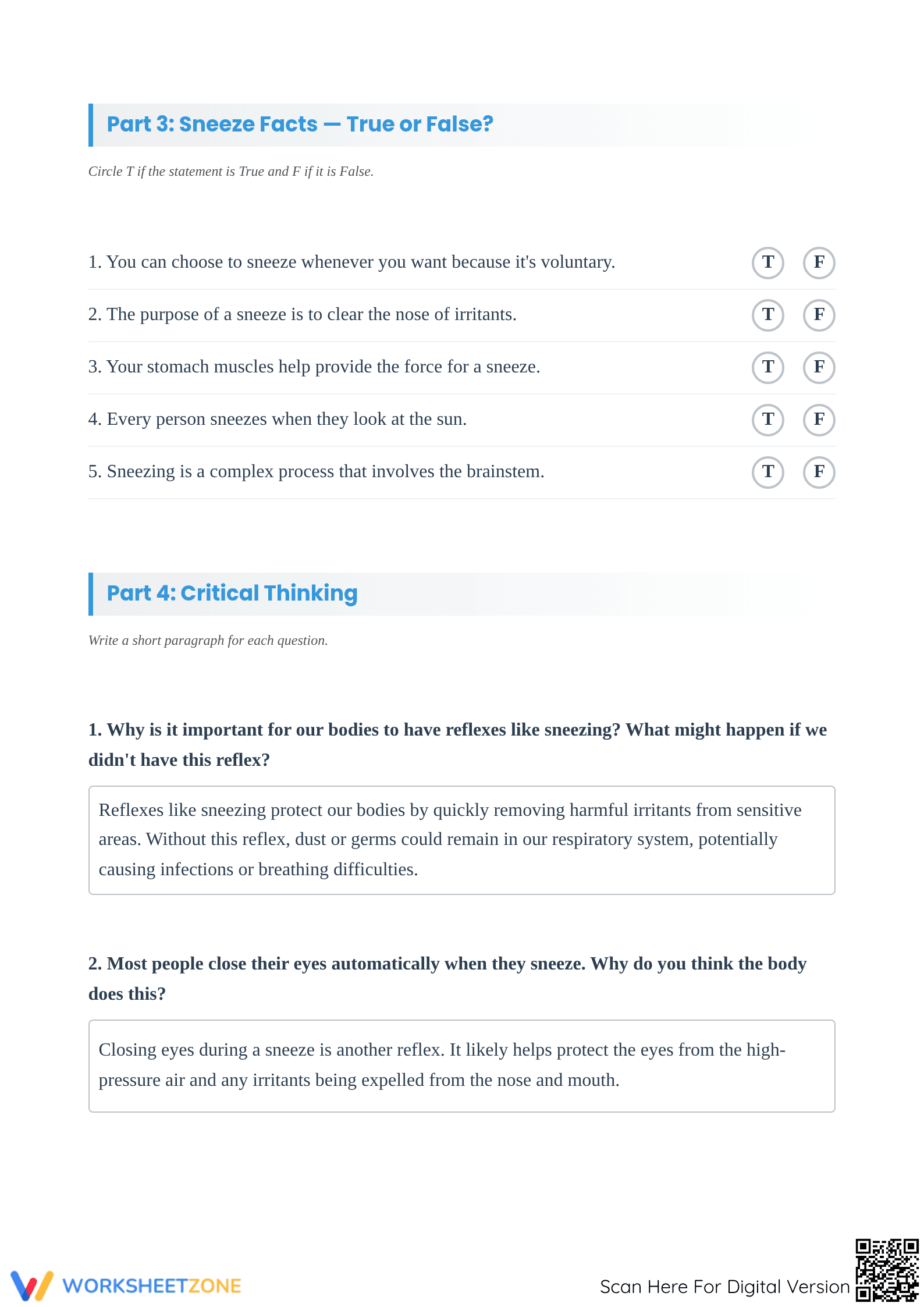 Achoo! Reading Comprehension | Essential Grade 6-10 ELA - Page 3