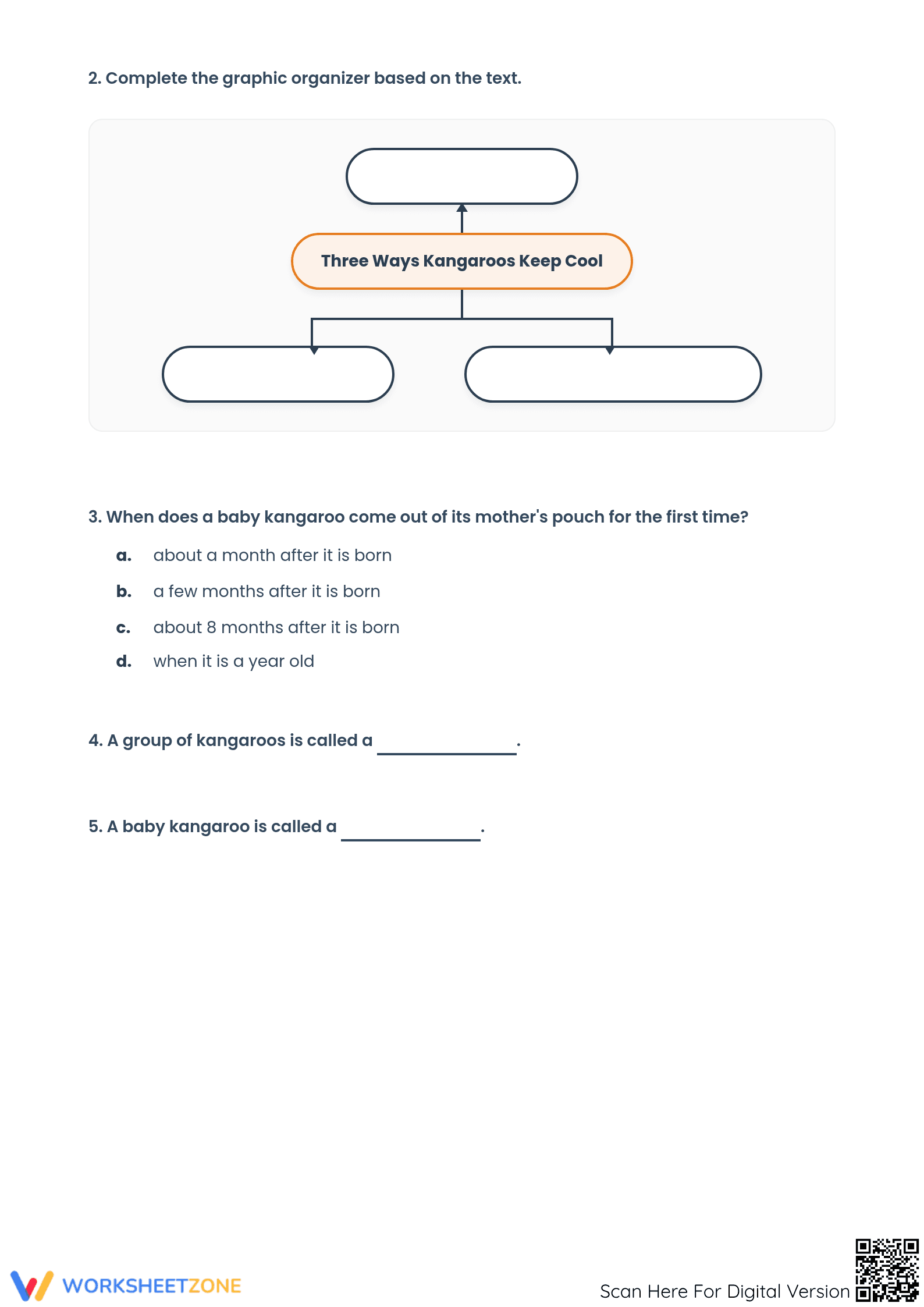 Printable 6th Grade Reading Comprehension Worksheet - Page 3