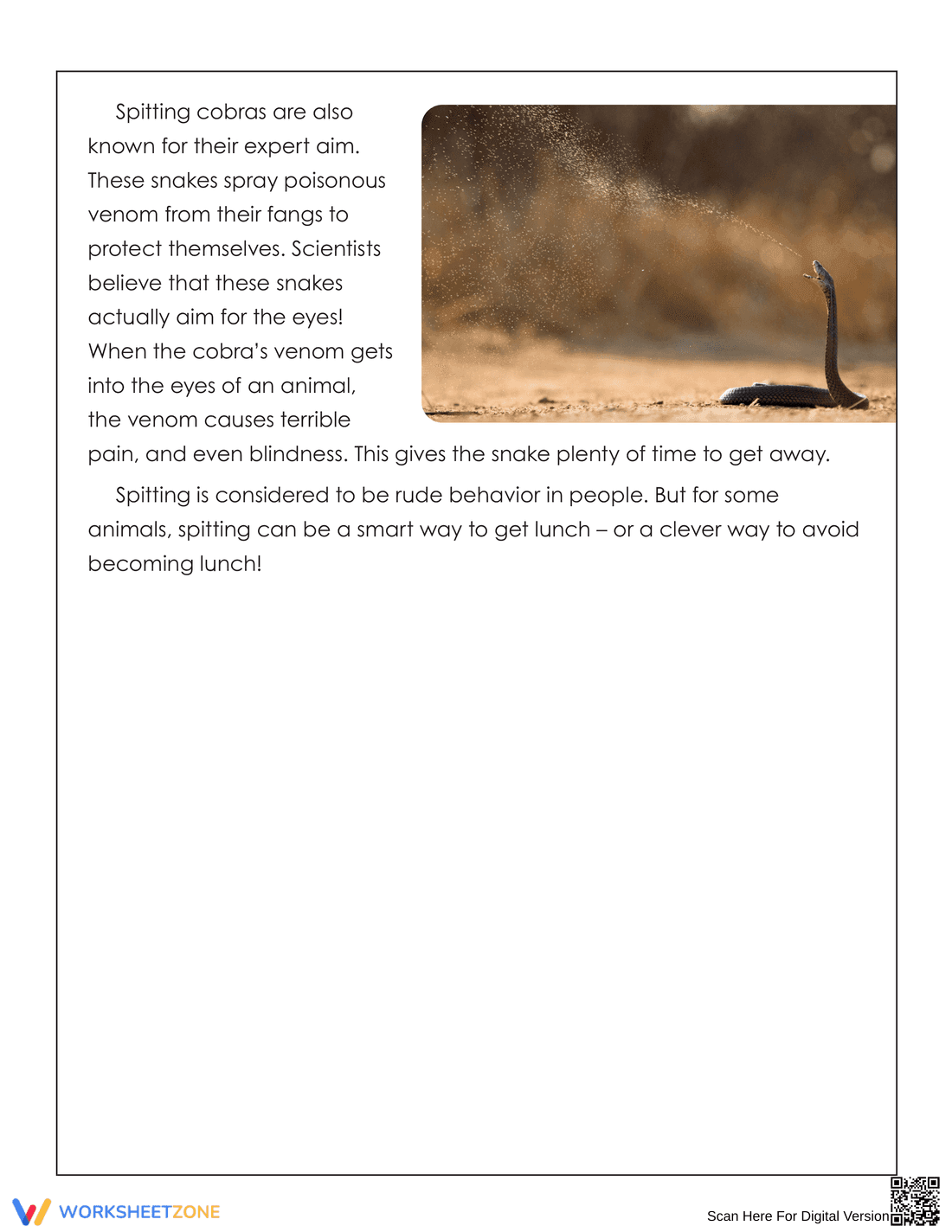 Grade 5 Reading Comprehension — Printable No-Prep Worksheet - Page 2