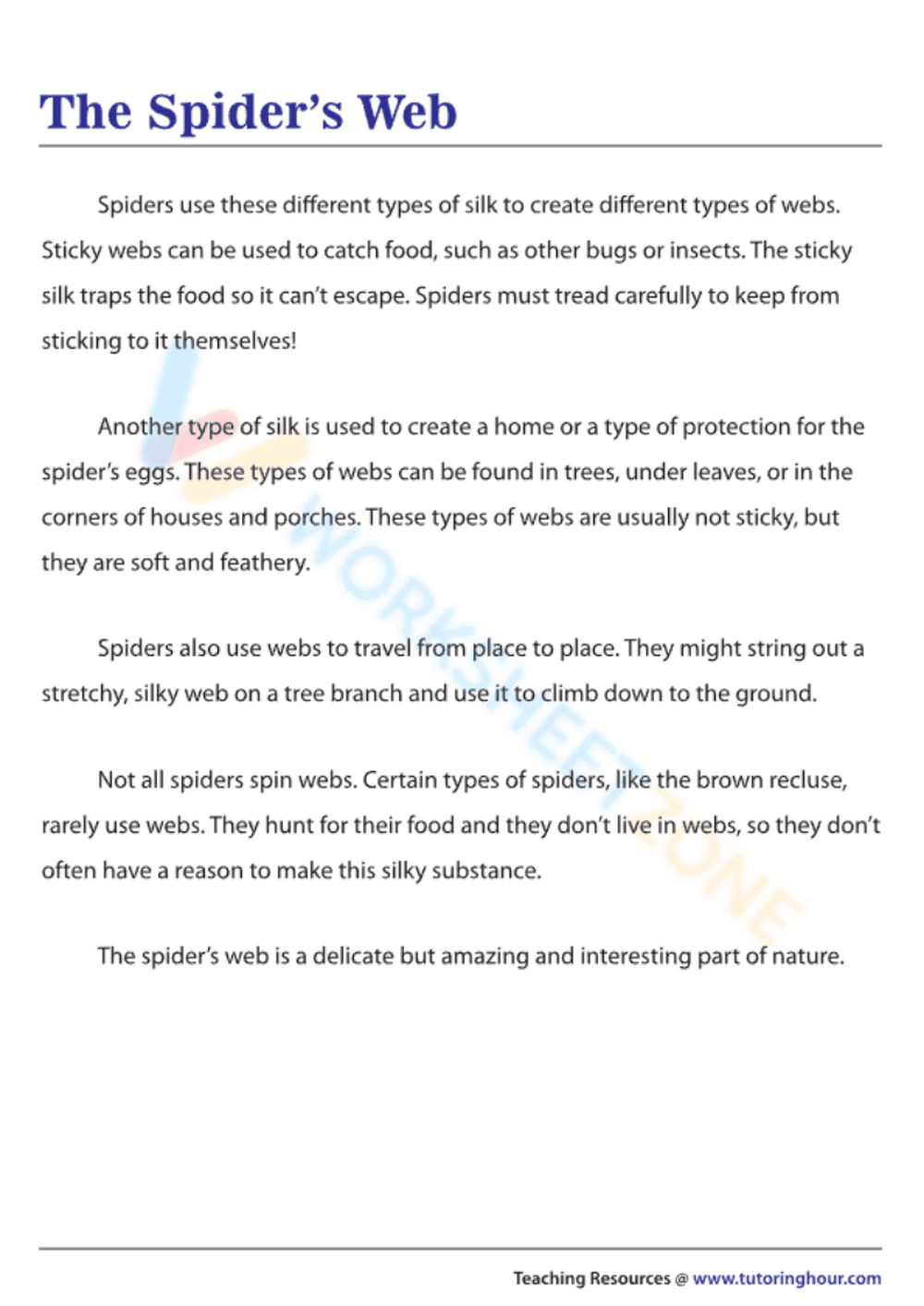 reading comprehension worksheets 4th grade - Page 2