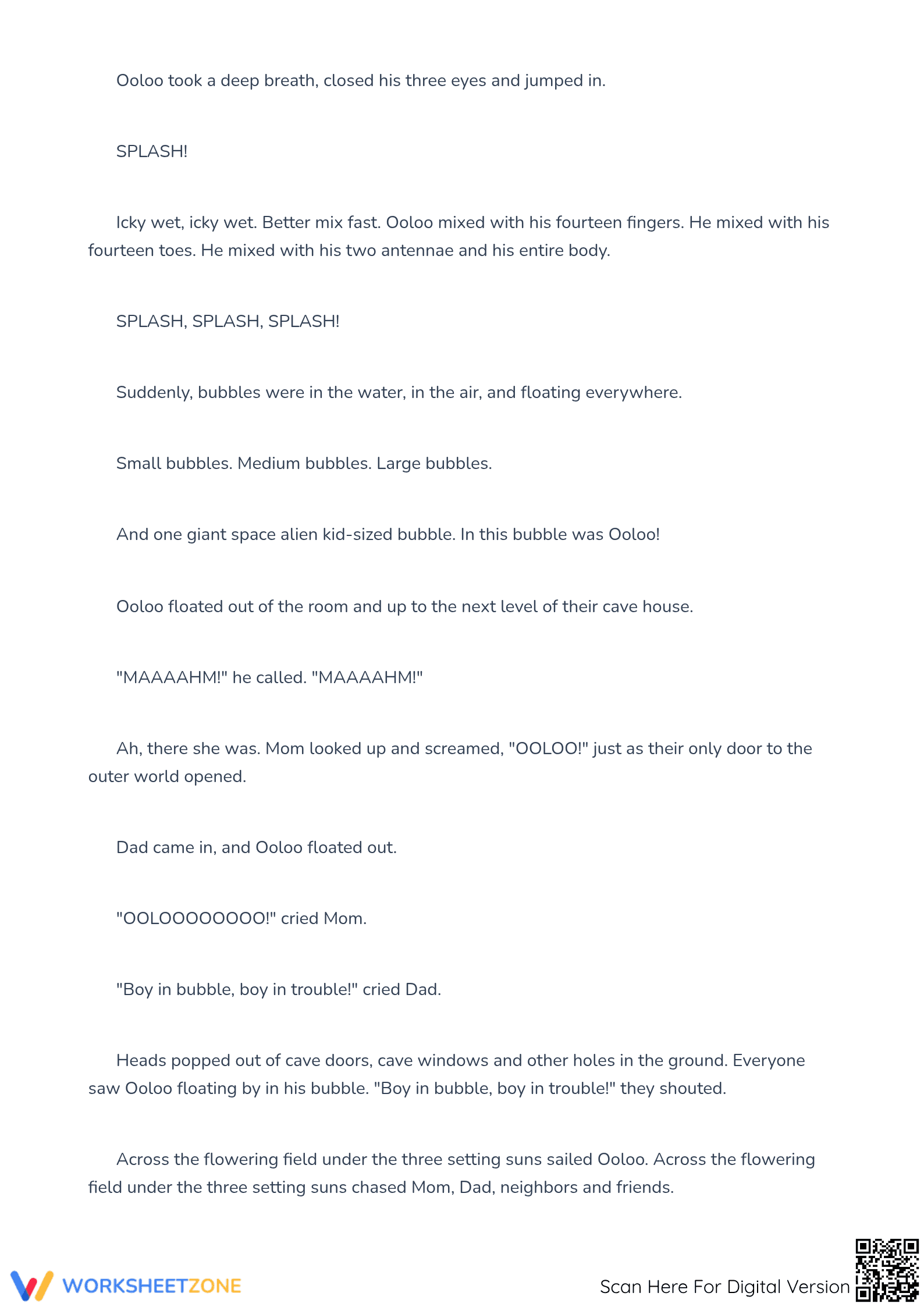 Reading Comprehension Worksheet | Grade 4 Printable - Page 2