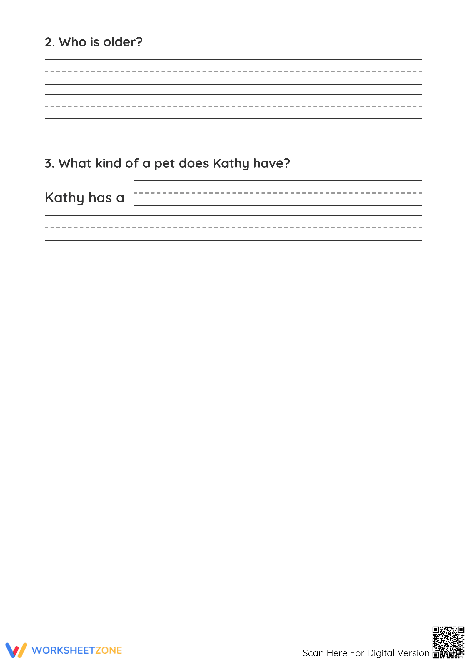 Kindergarten Reading Worksheet | Essential Practice - Page 2
