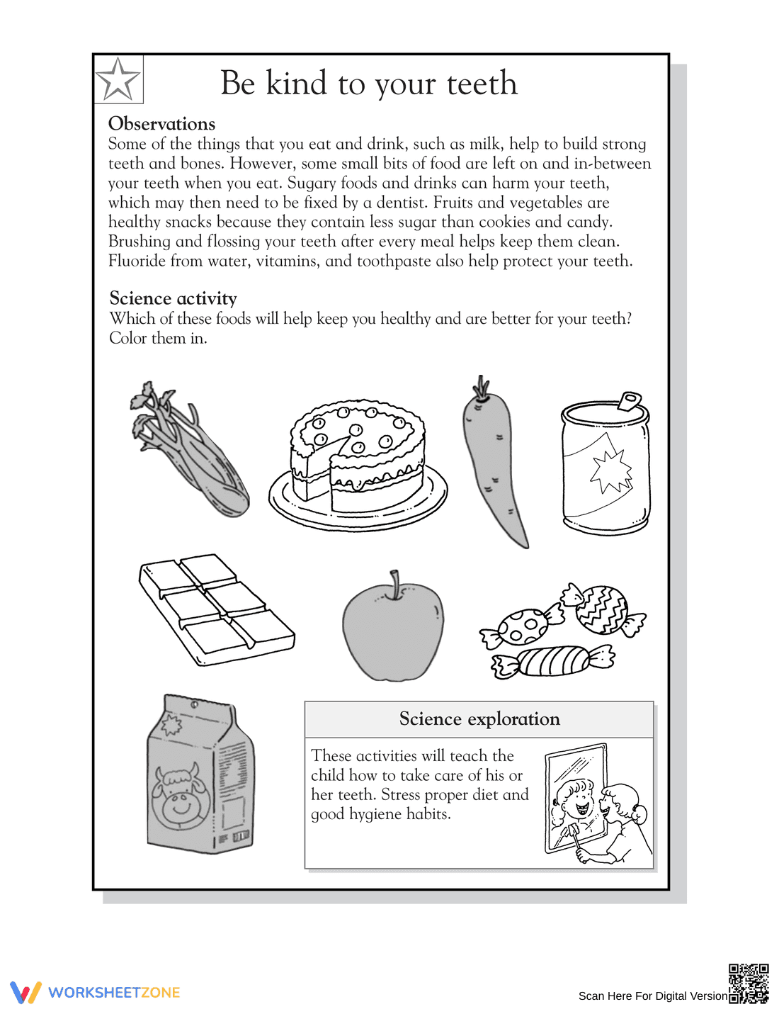 Printable Dental Health Worksheet | Grade 2 Science - Page 2