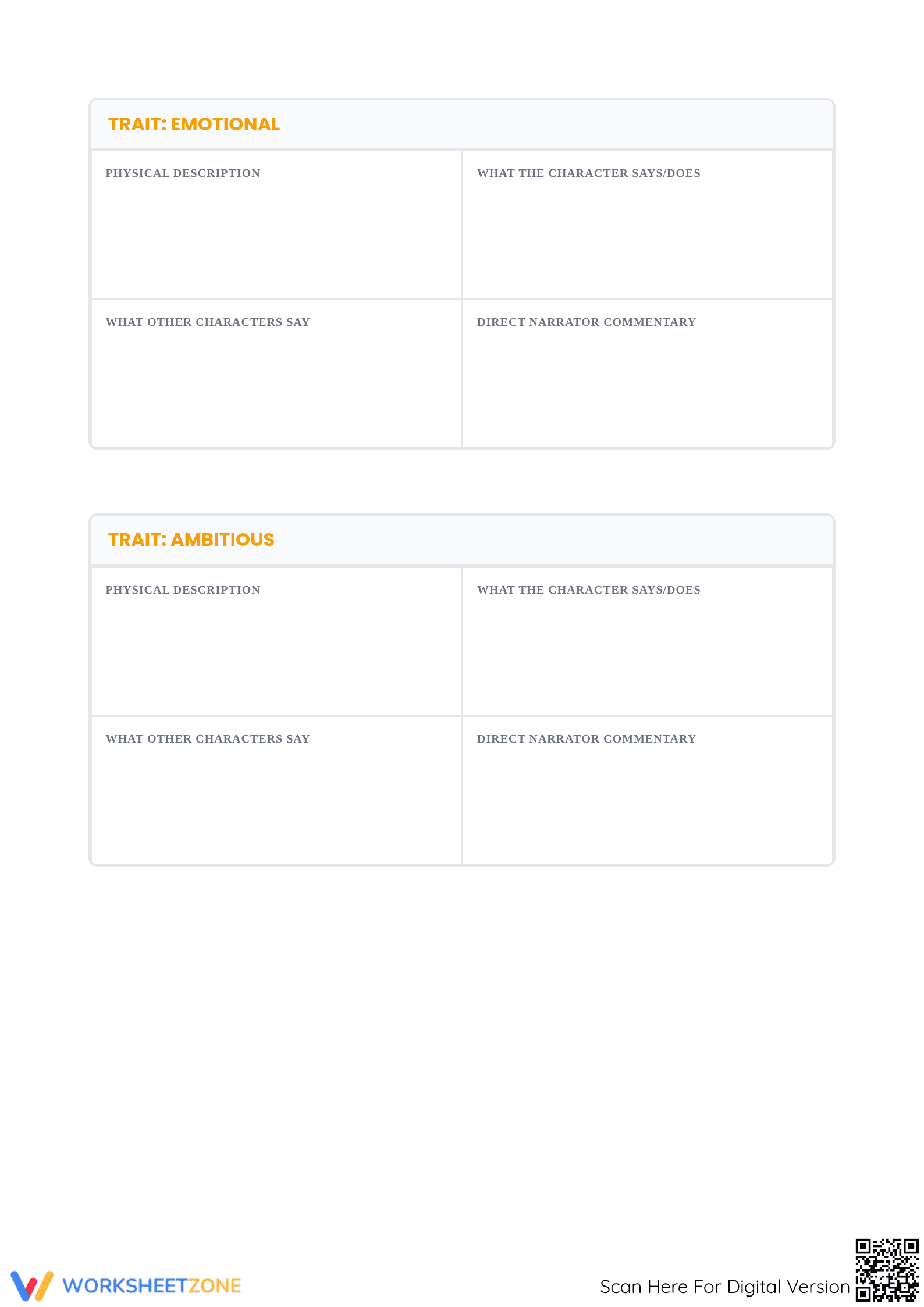 Essential Character Development Worksheet | Grades 5-9 - Page 2