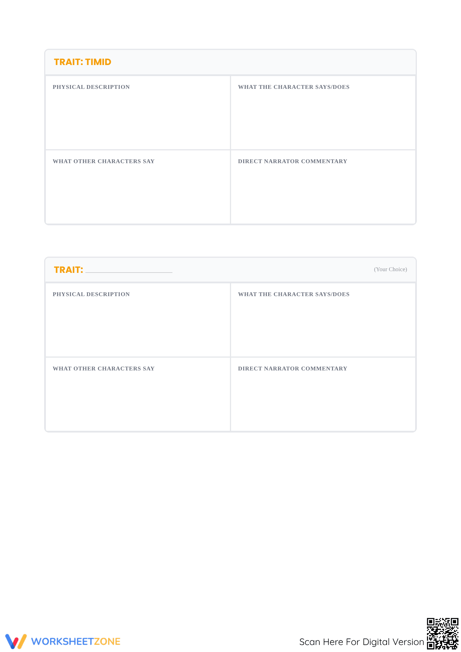 Essential Character Development Worksheet | Grades 5-9 - Page 3