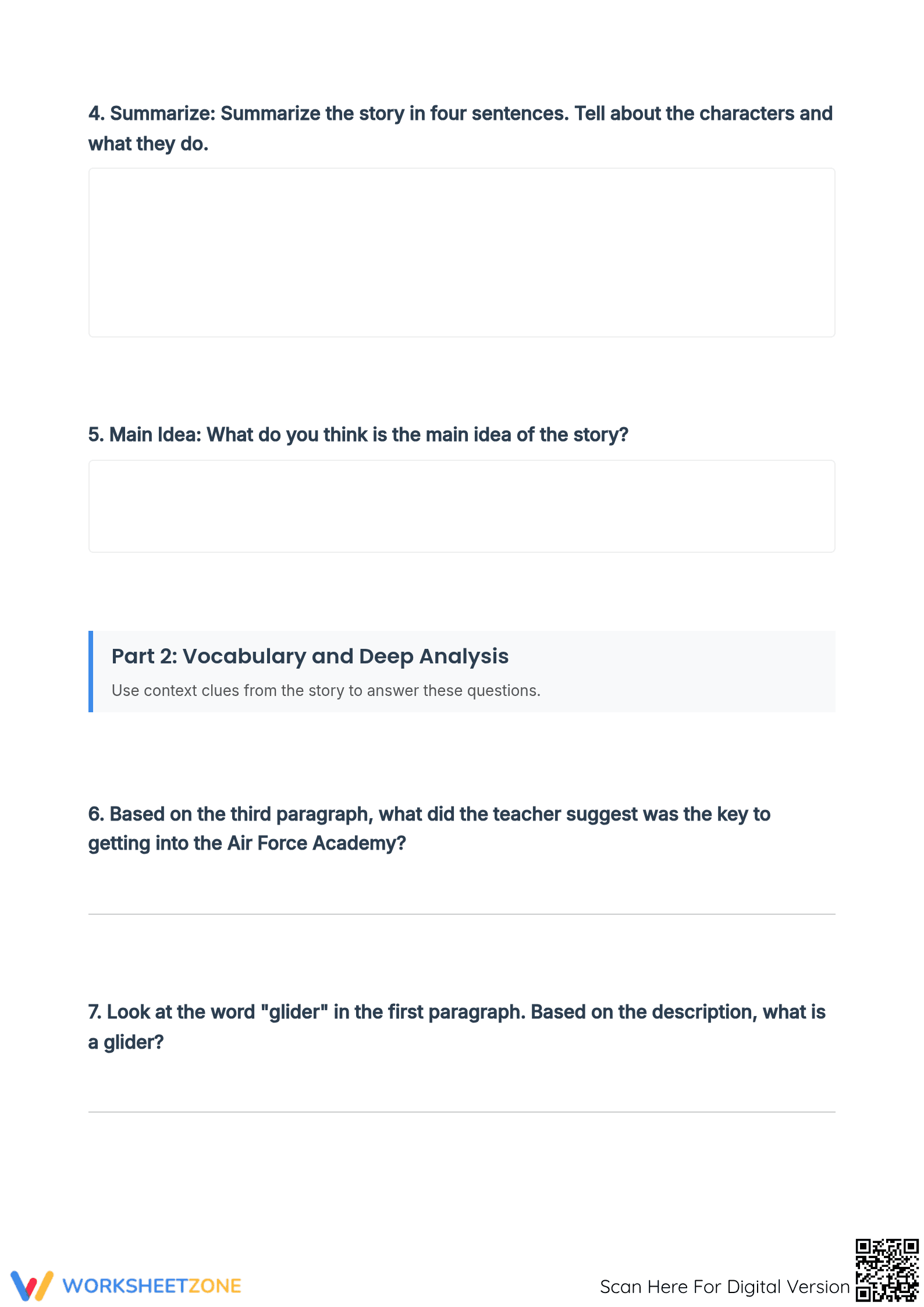 Grade 5-9 Close Reading Passage: Flying | Essential Practice - Page 3