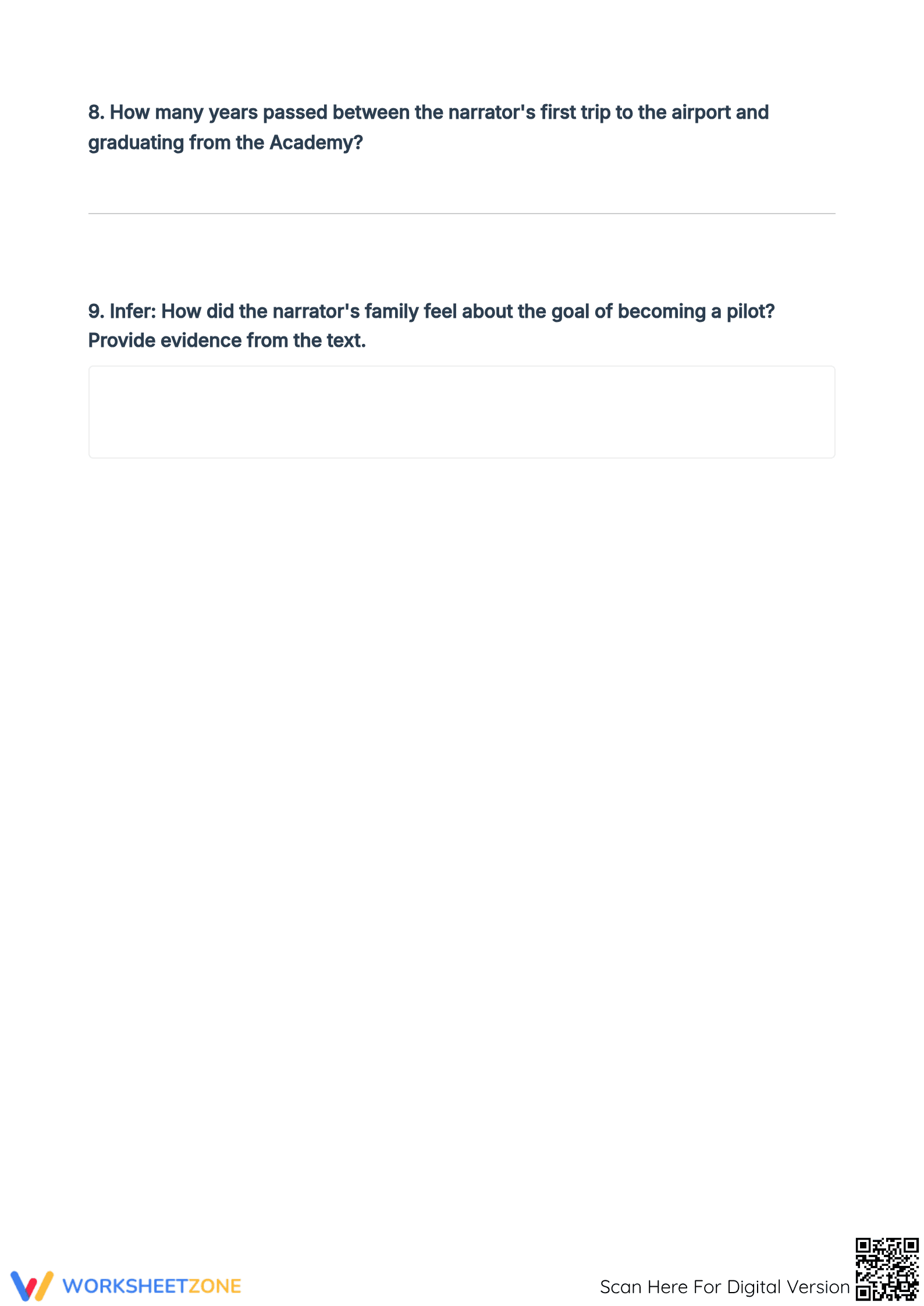 Grade 5-9 Close Reading Passage: Flying | Essential Practice - Page 4