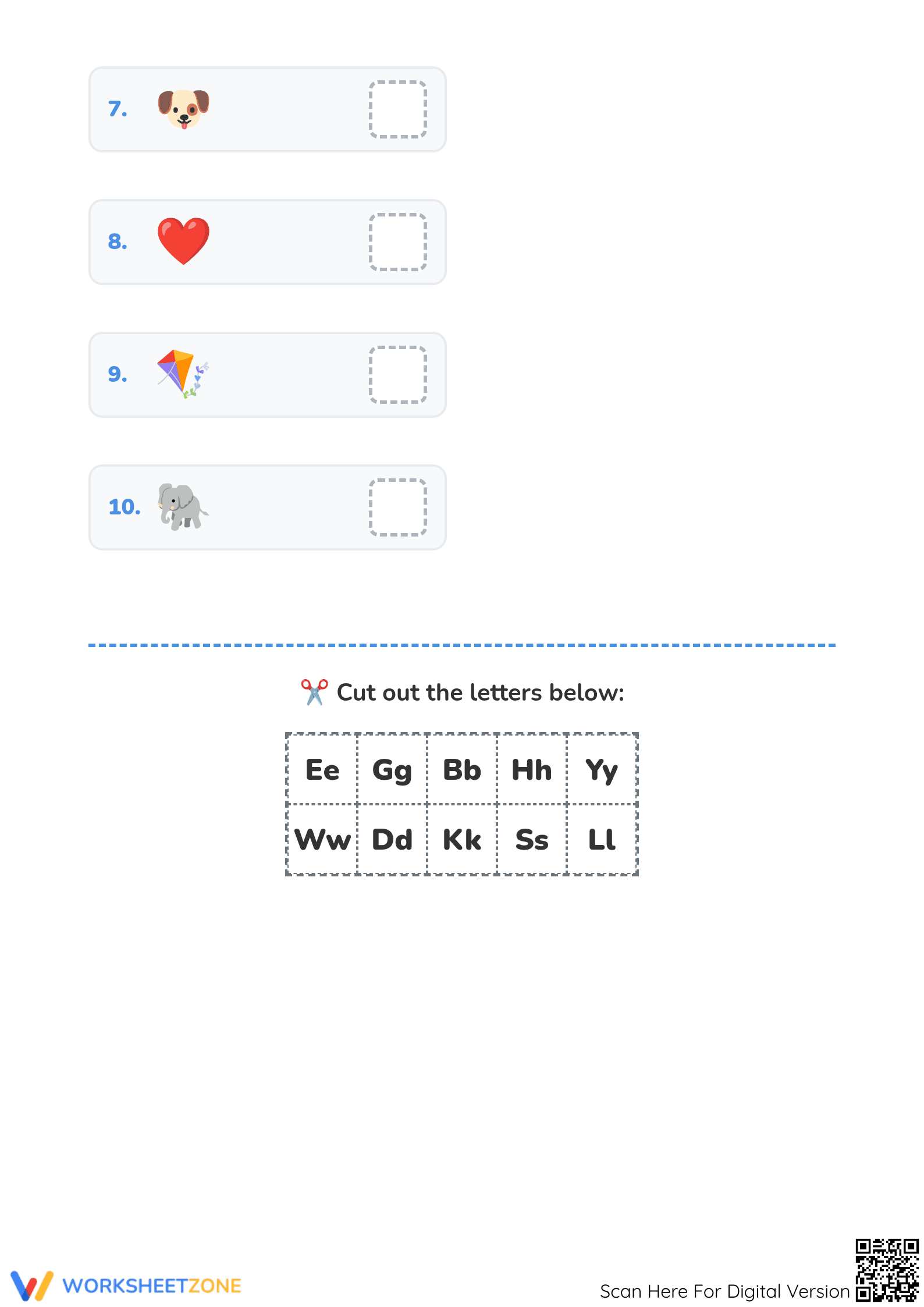 Beginning Sounds Match-Up | Printable Grade 1 Phonics - Page 2