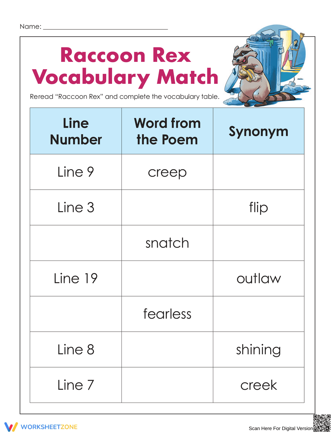 Grade 3 Poetry Comprehension — Printable Worksheet - Page 3
