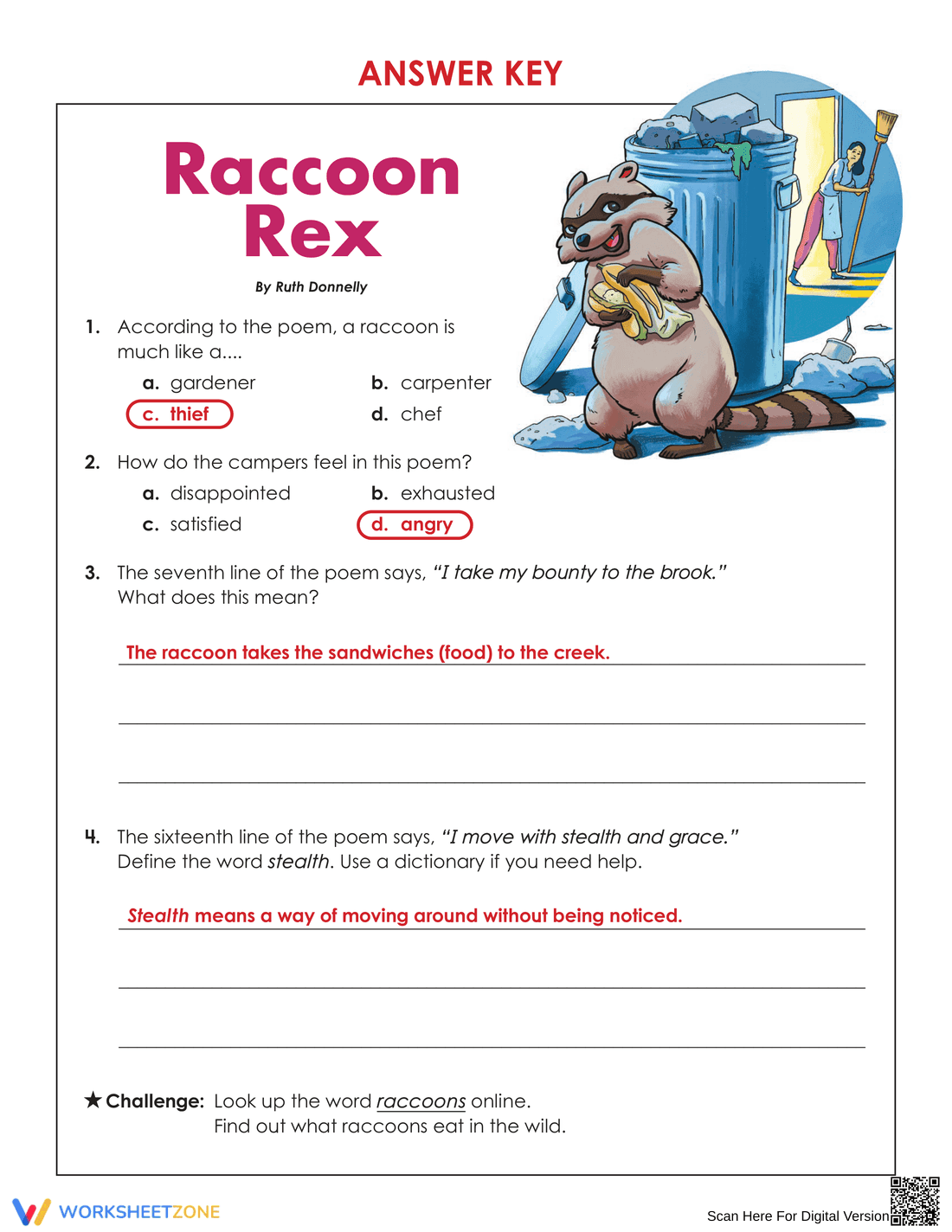 Grade 3 Poetry Comprehension — Printable Worksheet - Page 5