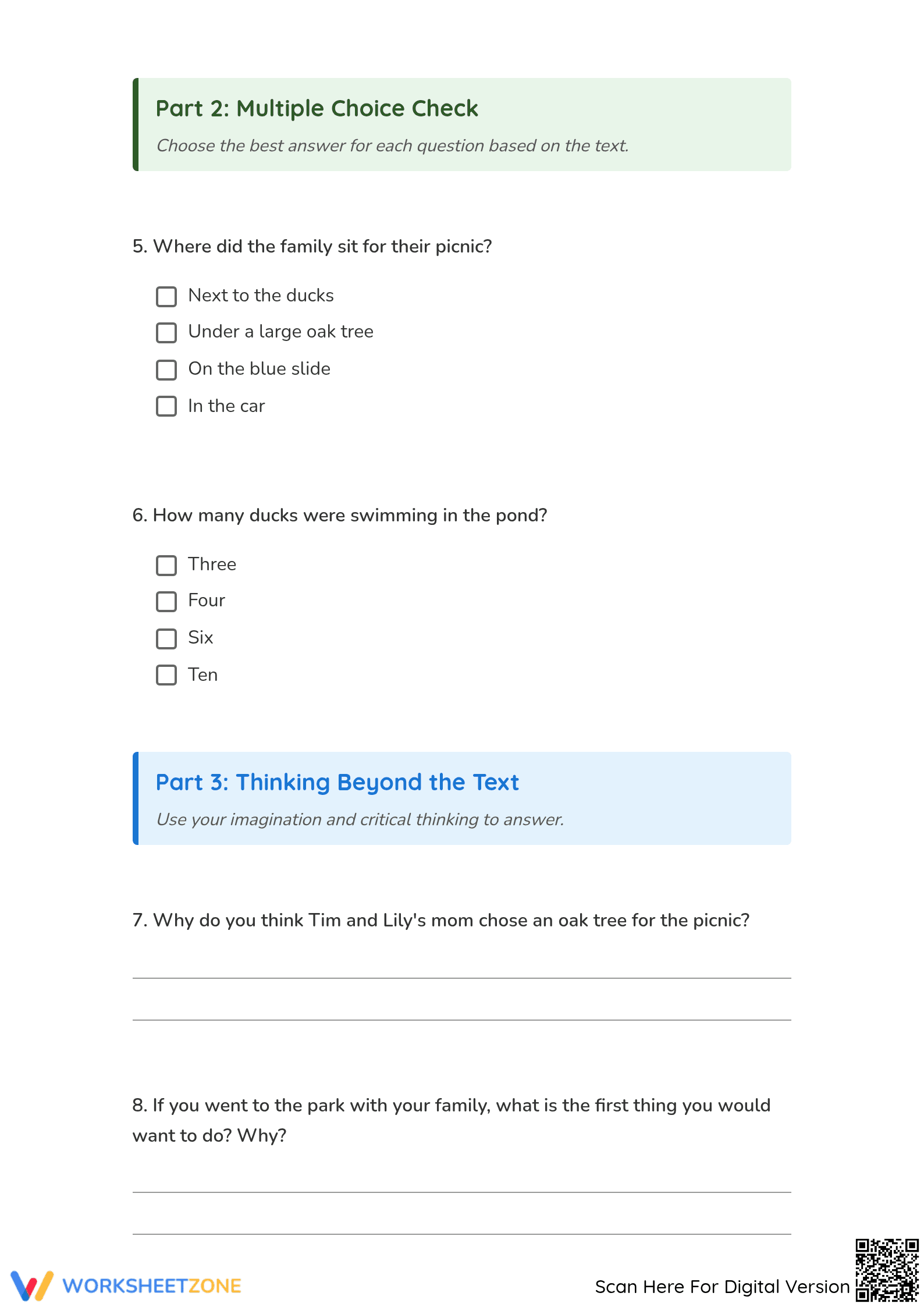 Grade 3 Reading Comprehension — Essential Printable Packet - Page 3