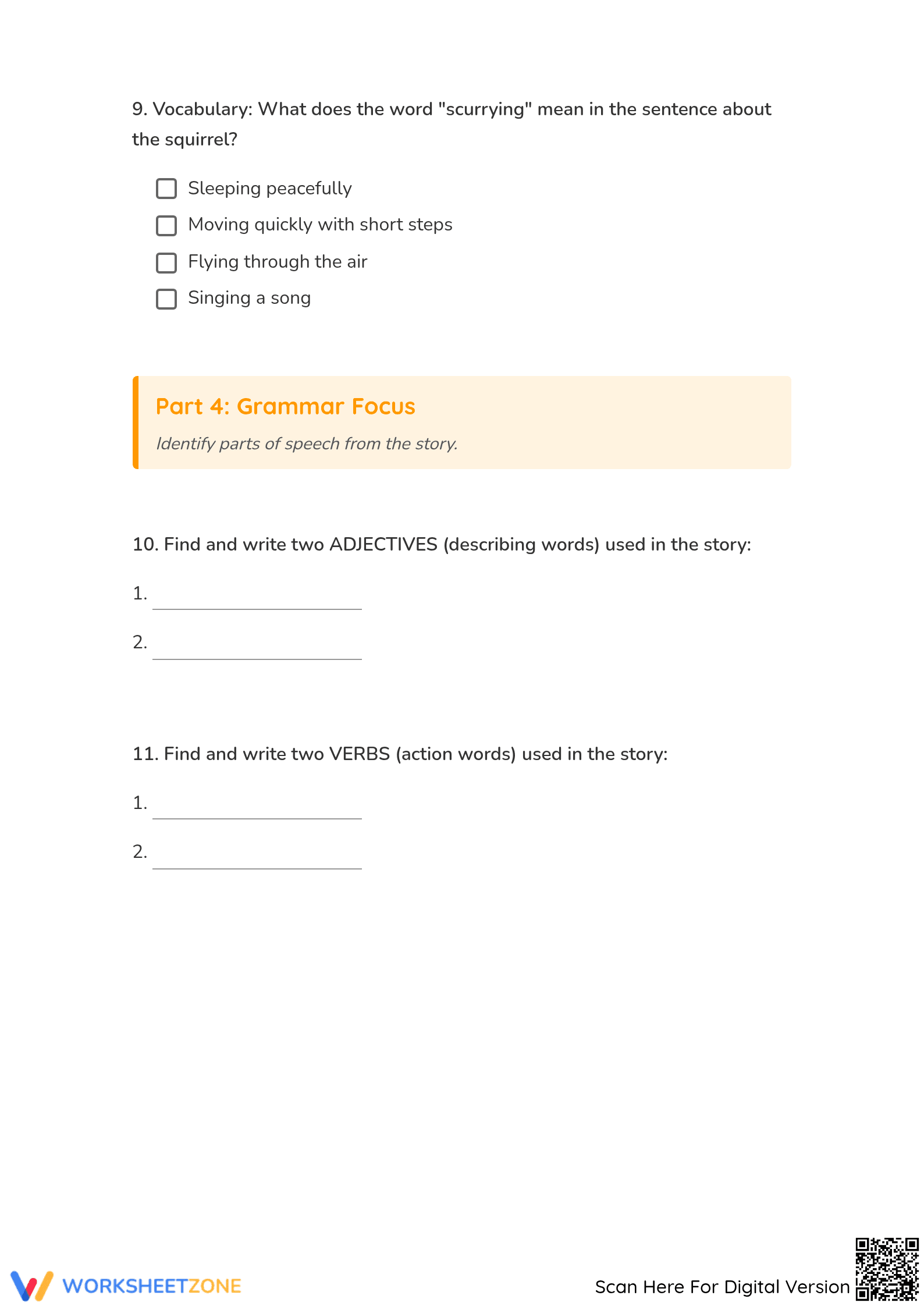 Grade 3 Reading Comprehension — Essential Printable Packet - Page 4