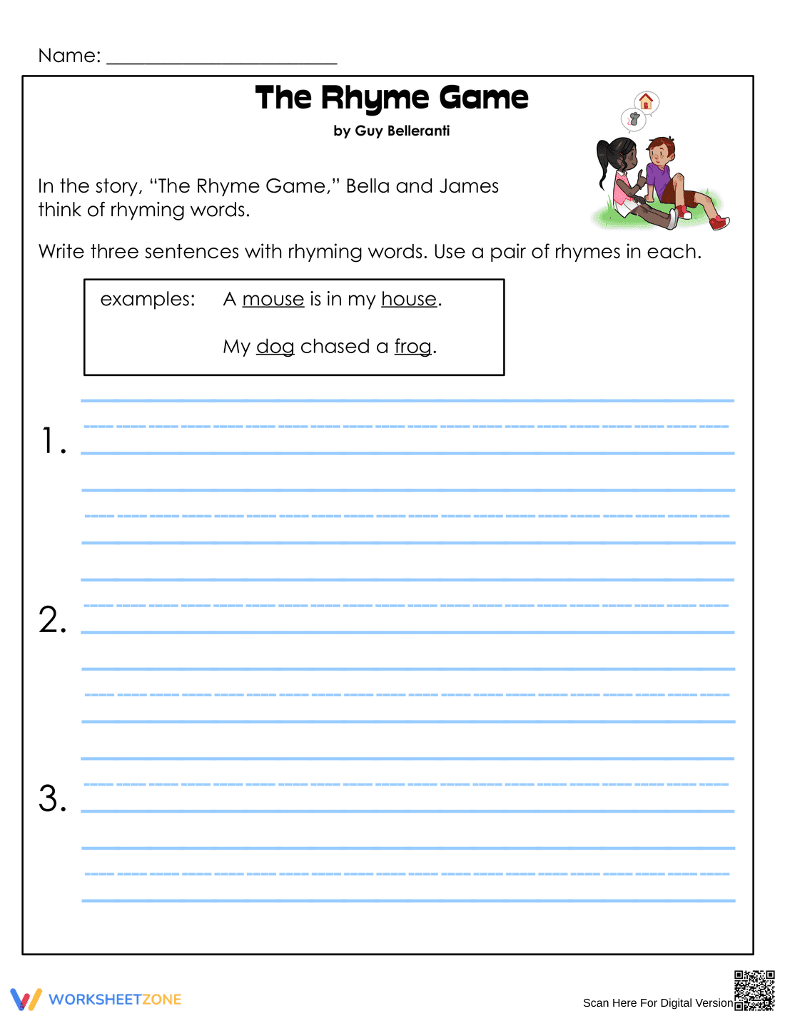 Printable Reading Comprehension Worksheet | Grade 1-2 - Page 4