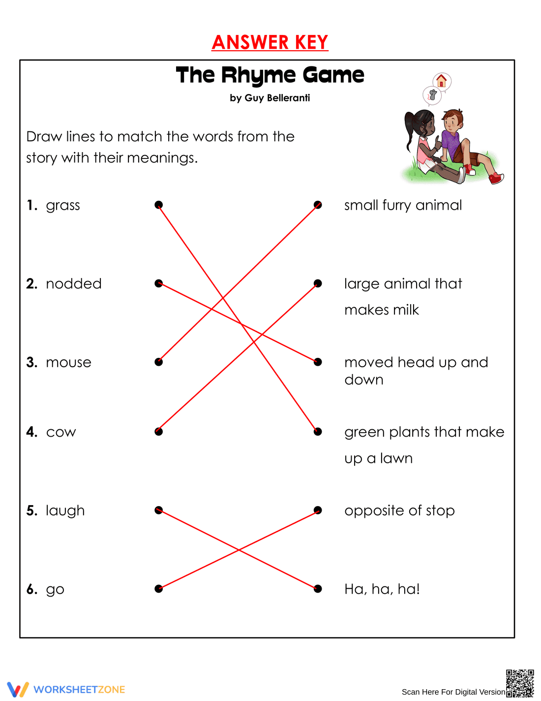 Printable Reading Comprehension Worksheet | Grade 1-2 - Page 6