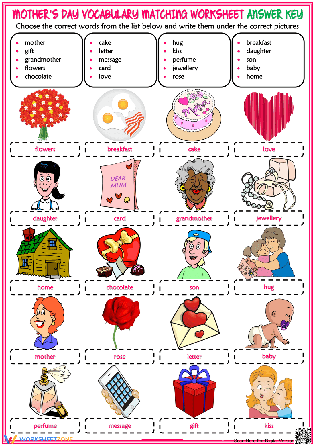 Appreciation Worksheet for Mother's Day - Page 2