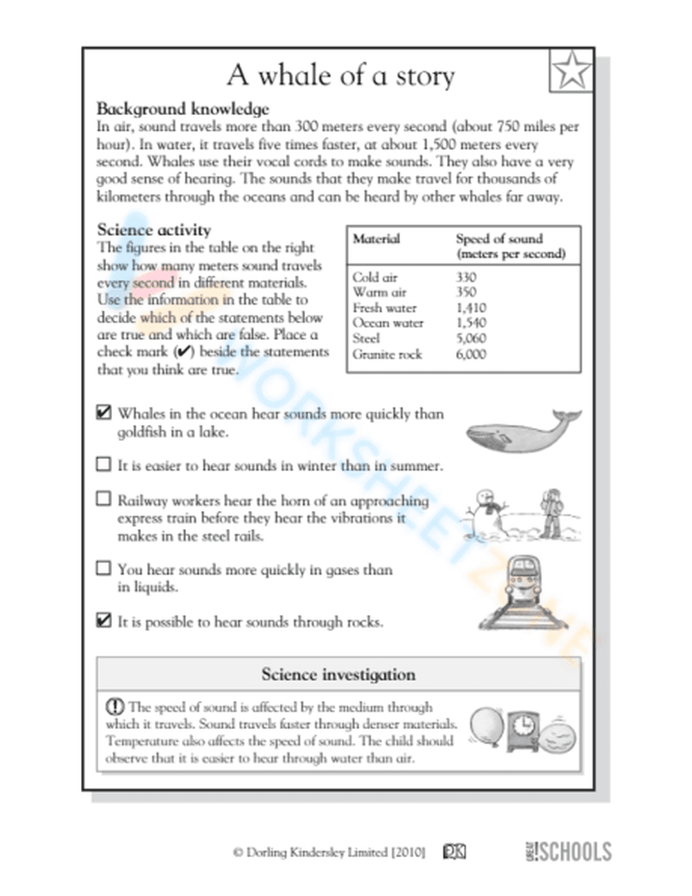 Science Concepts Worksheet for 3rd Grade - Page 2