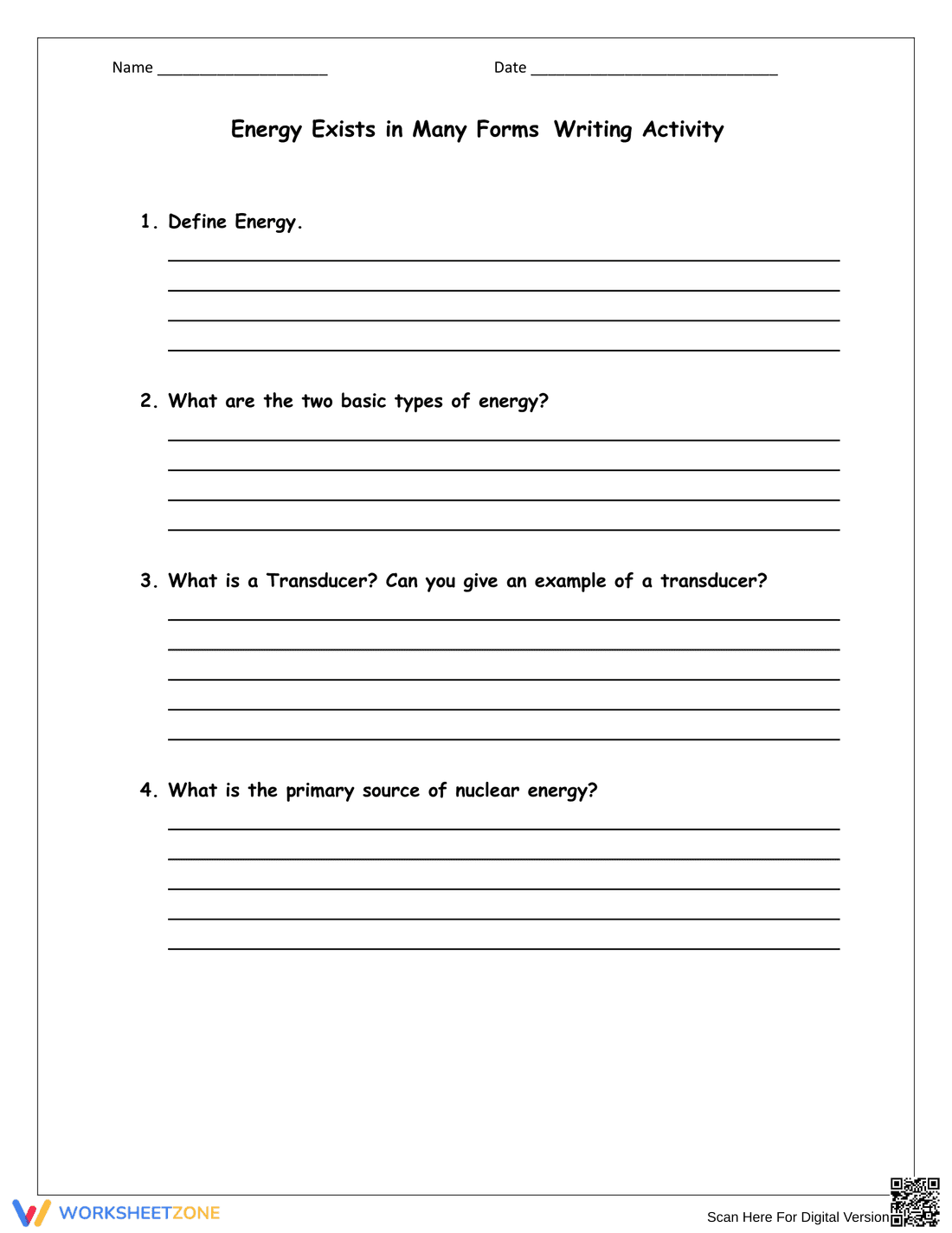 Interactive 4th Grade Science Worksheet - Page 4