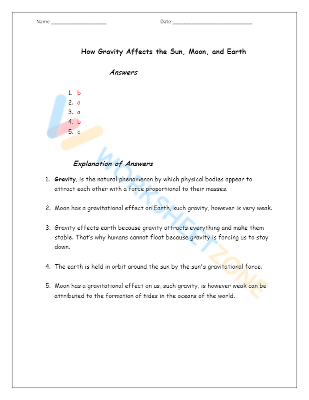 Fun Science Activity Worksheet for 4th - Page 3