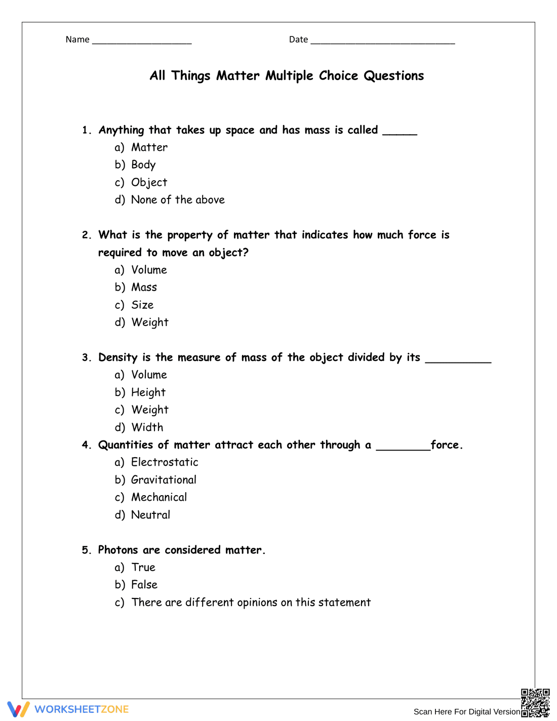 4th Grade Science Practice and Review - Page 2
