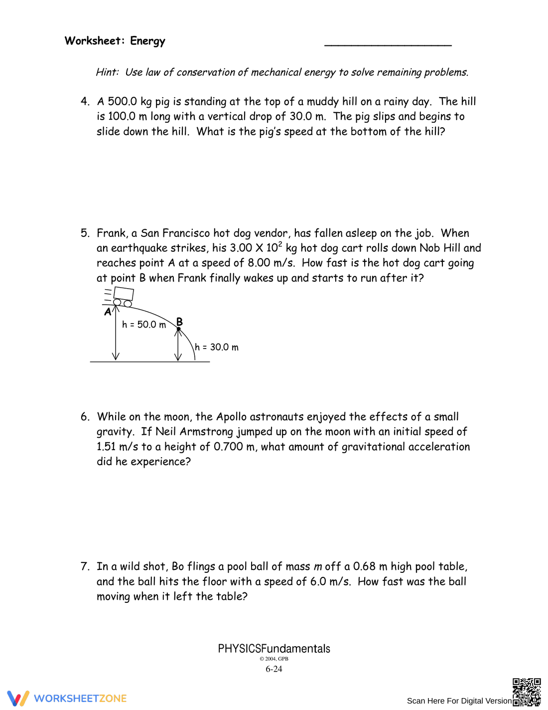 Applying Conservation of Energy in Mechanics - Page 2