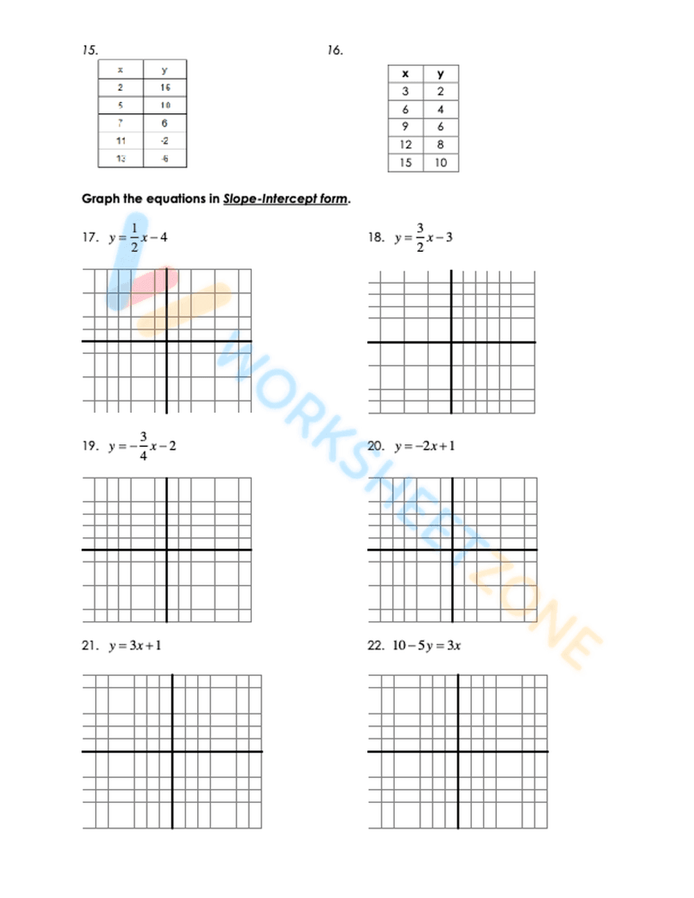 writing linear equations 2 - Page 7