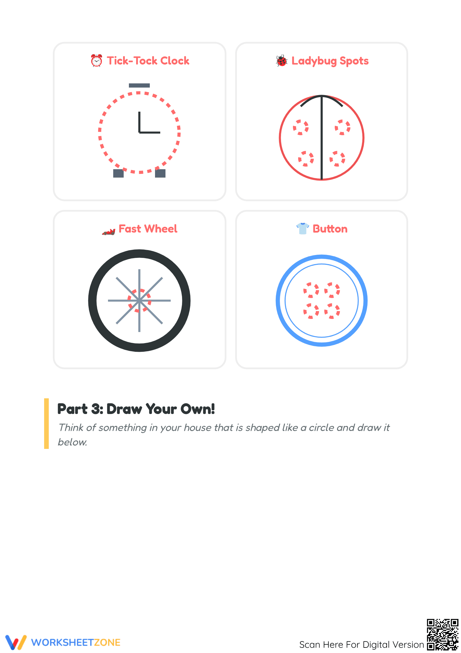 Complete Picture Circle Drawing Worksheet | Ready to Print - Page 3