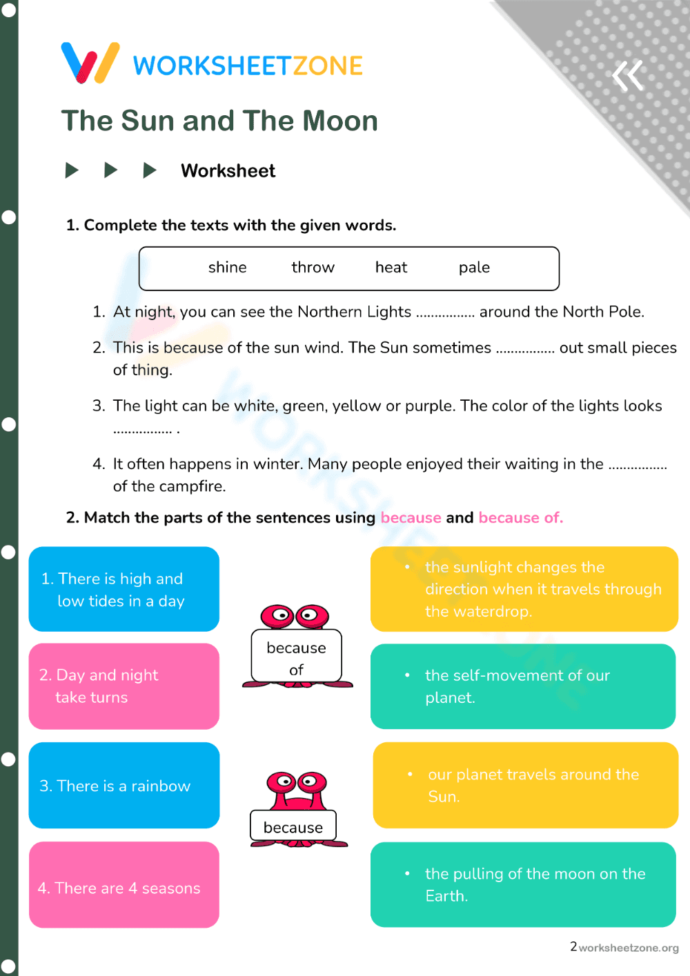 English-teaching materials for English teachers - The Sun and the Moon - Page 2