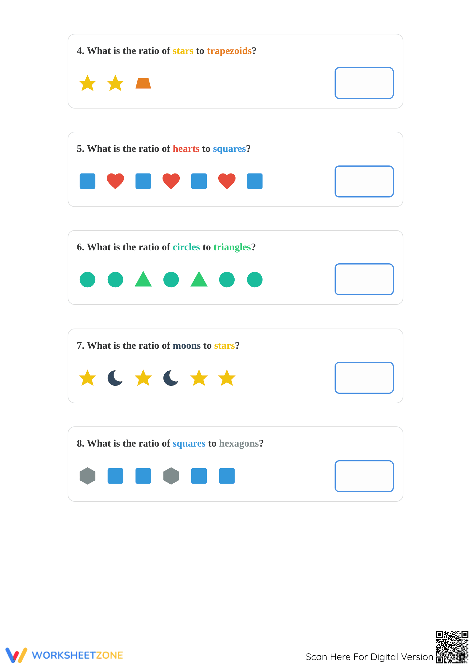 Printable Finding Ratios Worksheet | Grade 3-4 Math Guide - Page 2