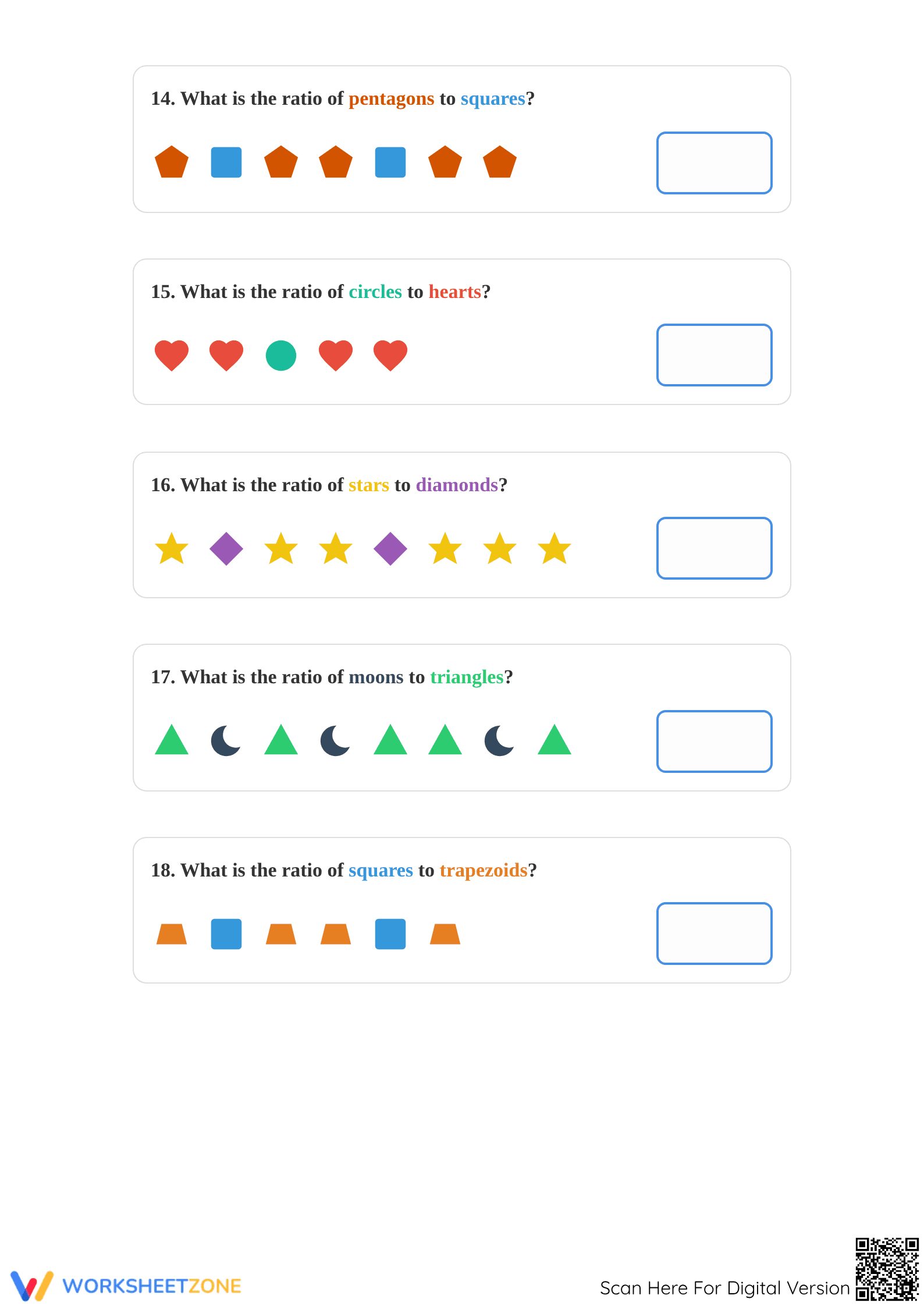 Printable Finding Ratios Worksheet | Grade 3-4 Math Guide - Page 4