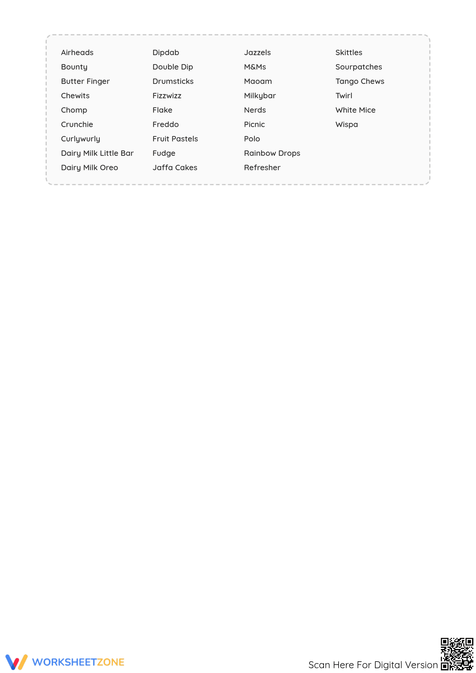 Essential Candy Word Search | Grade 4-5 Vocabulary - Page 2