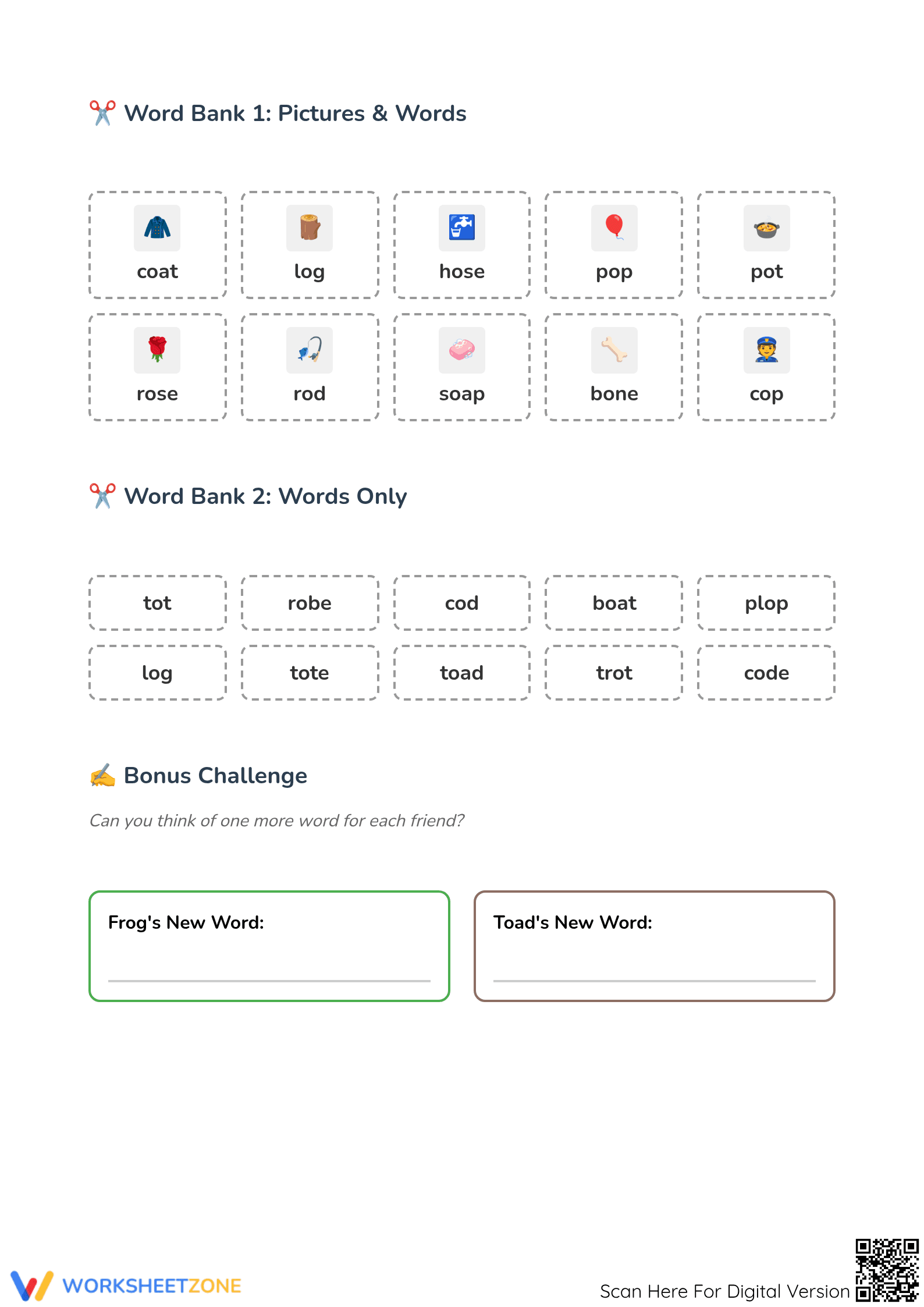 Printable Short & Long Vowels Worksheet | Grade 1 ELA - Page 3