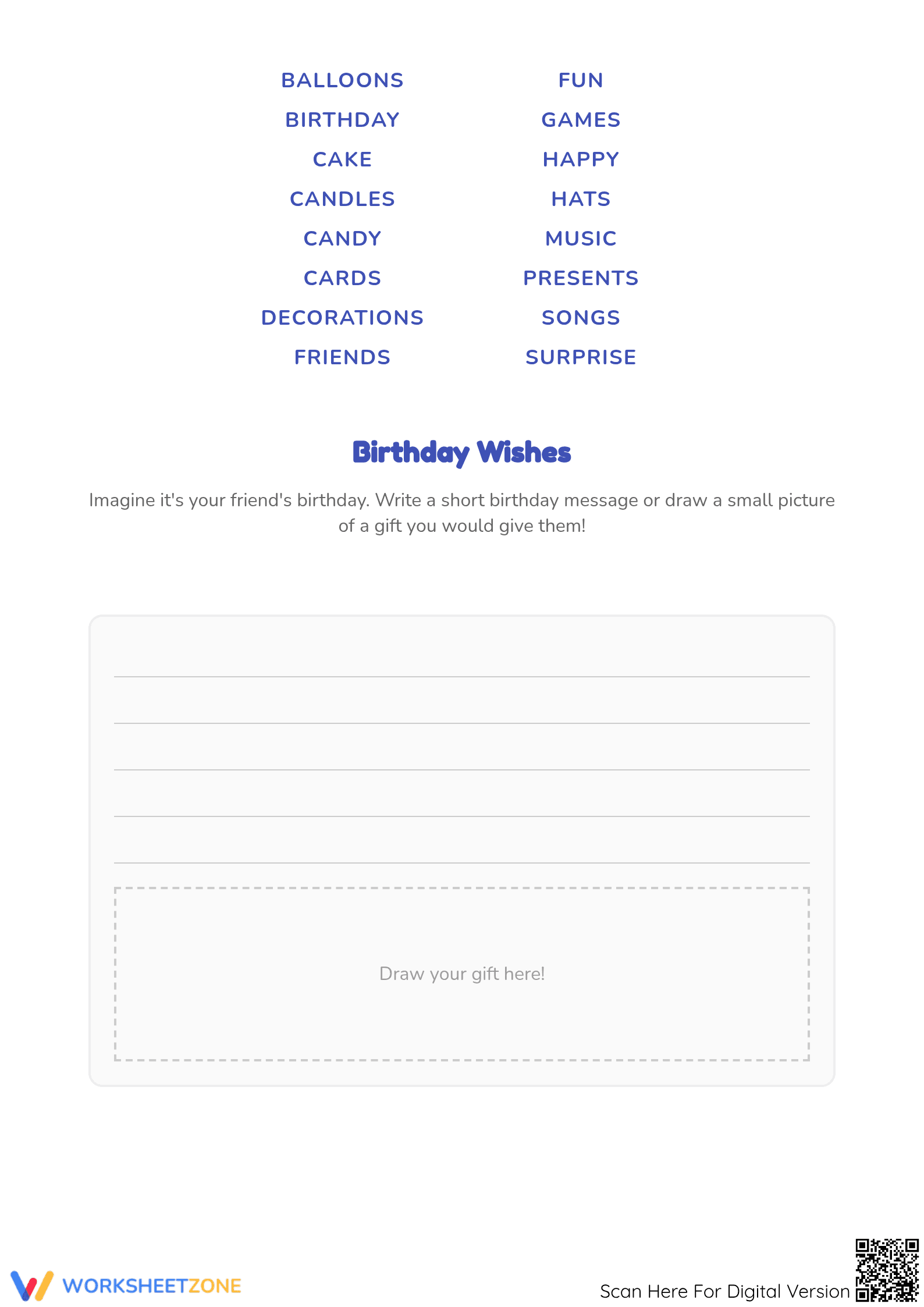 Happy Birthday Word Search & Writing | Essential Grade 2-3 - Page 2