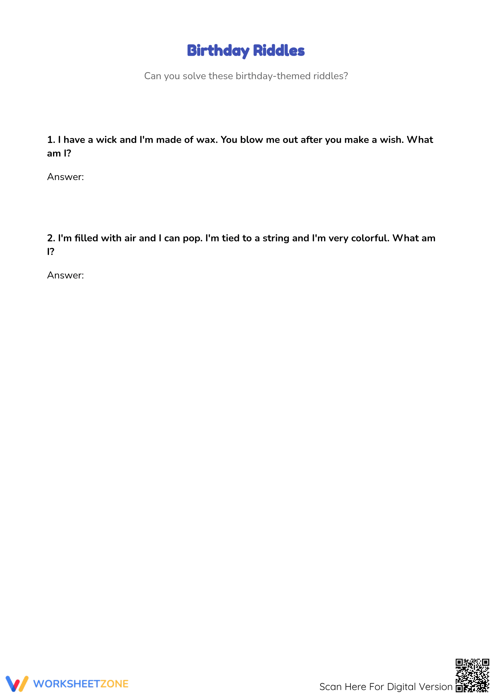 Happy Birthday Word Search & Writing | Essential Grade 2-3 - Page 3